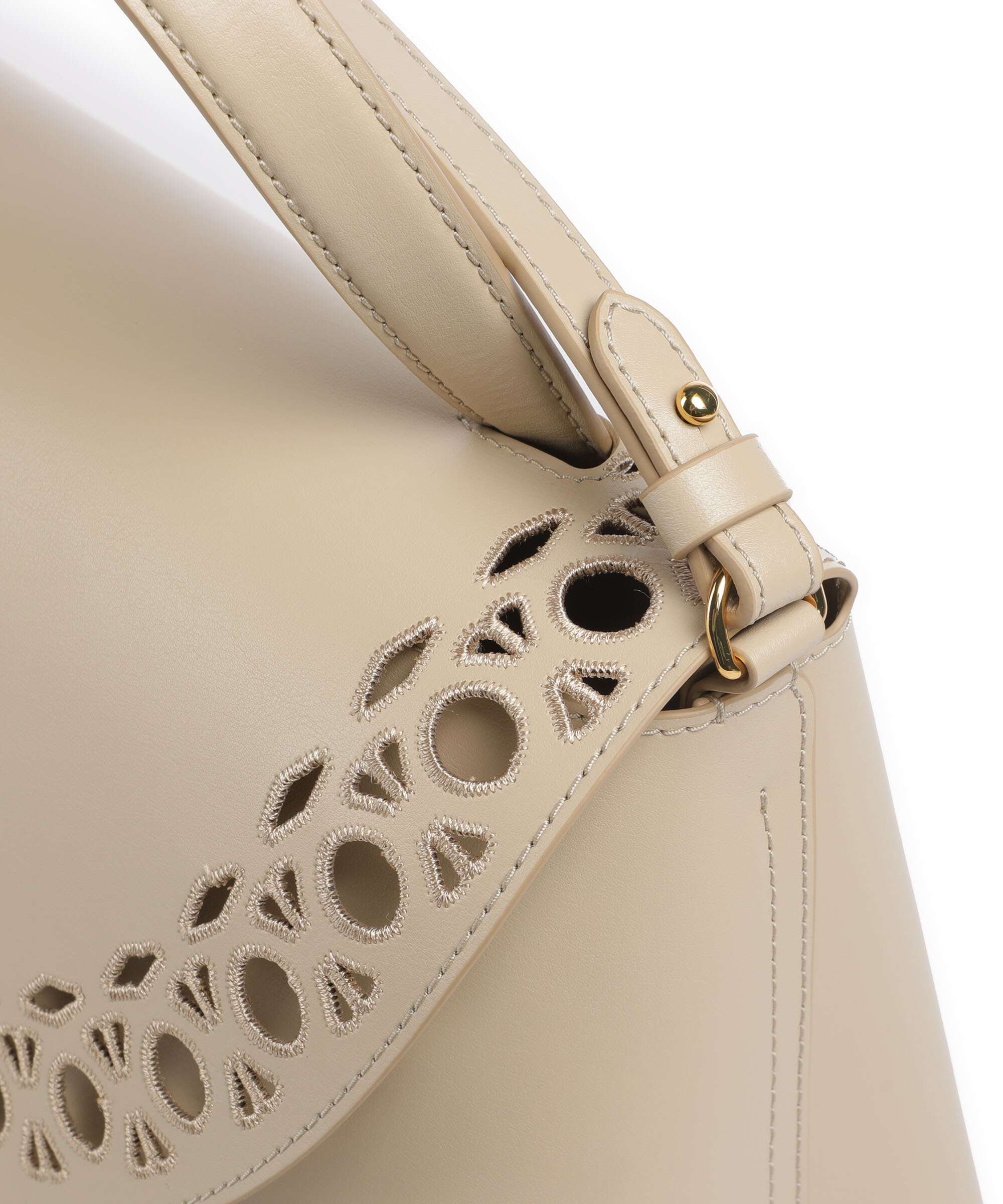 Coccinelle Nikla Monogram Sangallo Handtas sandshell - Image 4