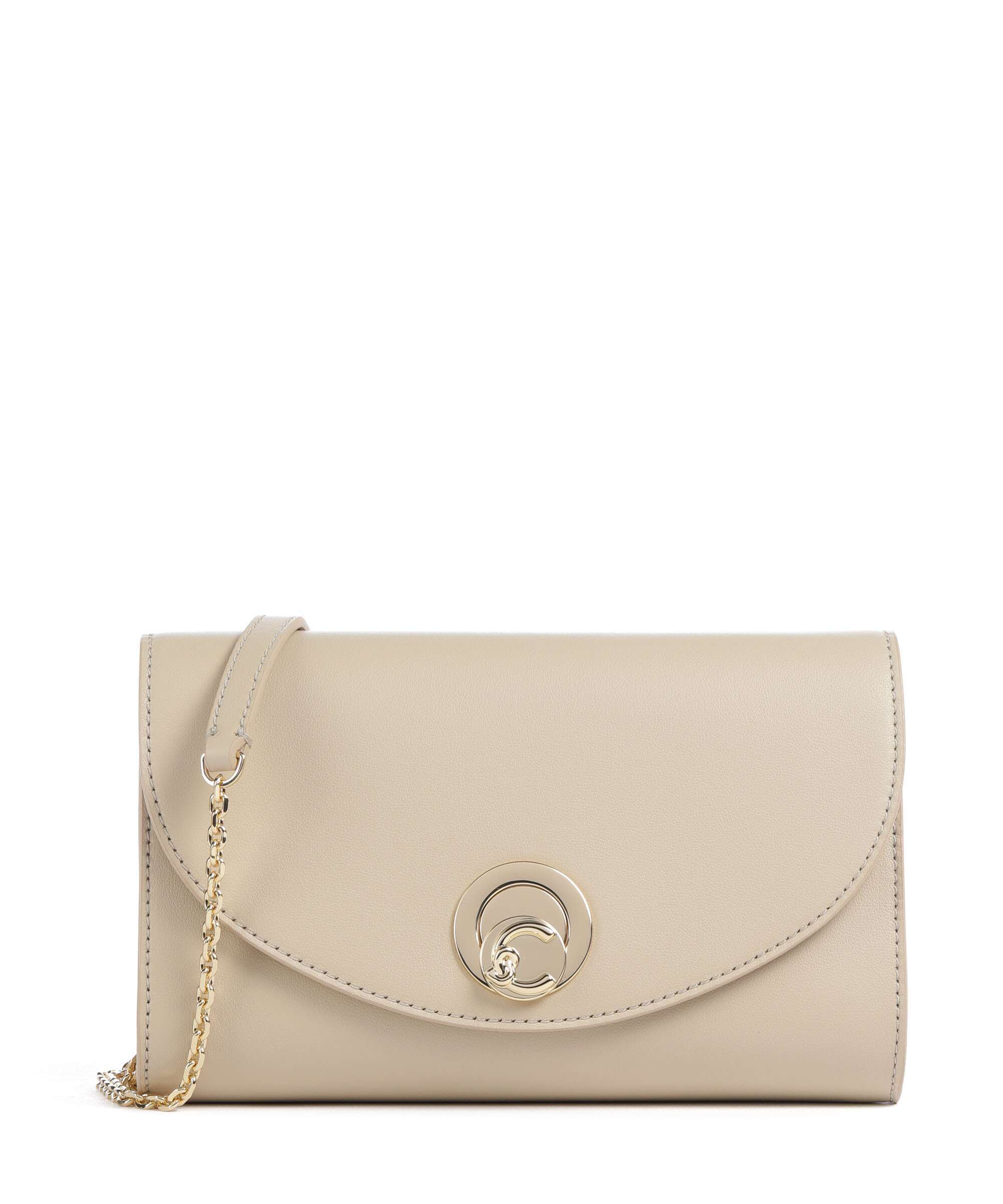 Coccinelle Nikla Smooth Crossbody tas sandshell