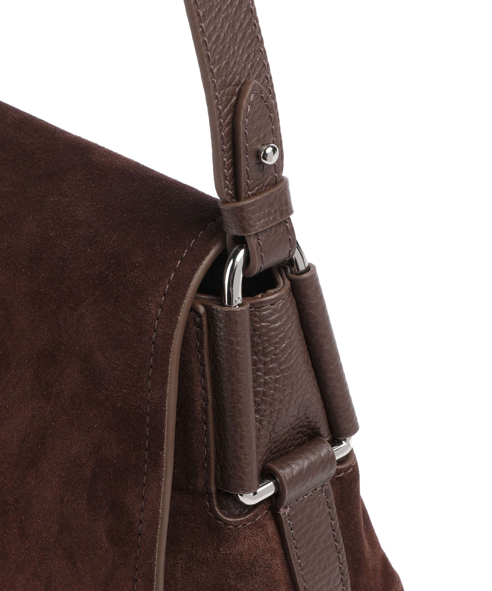 Coccinelle Rebekka Suede Crossbody tas brunette - Image 4