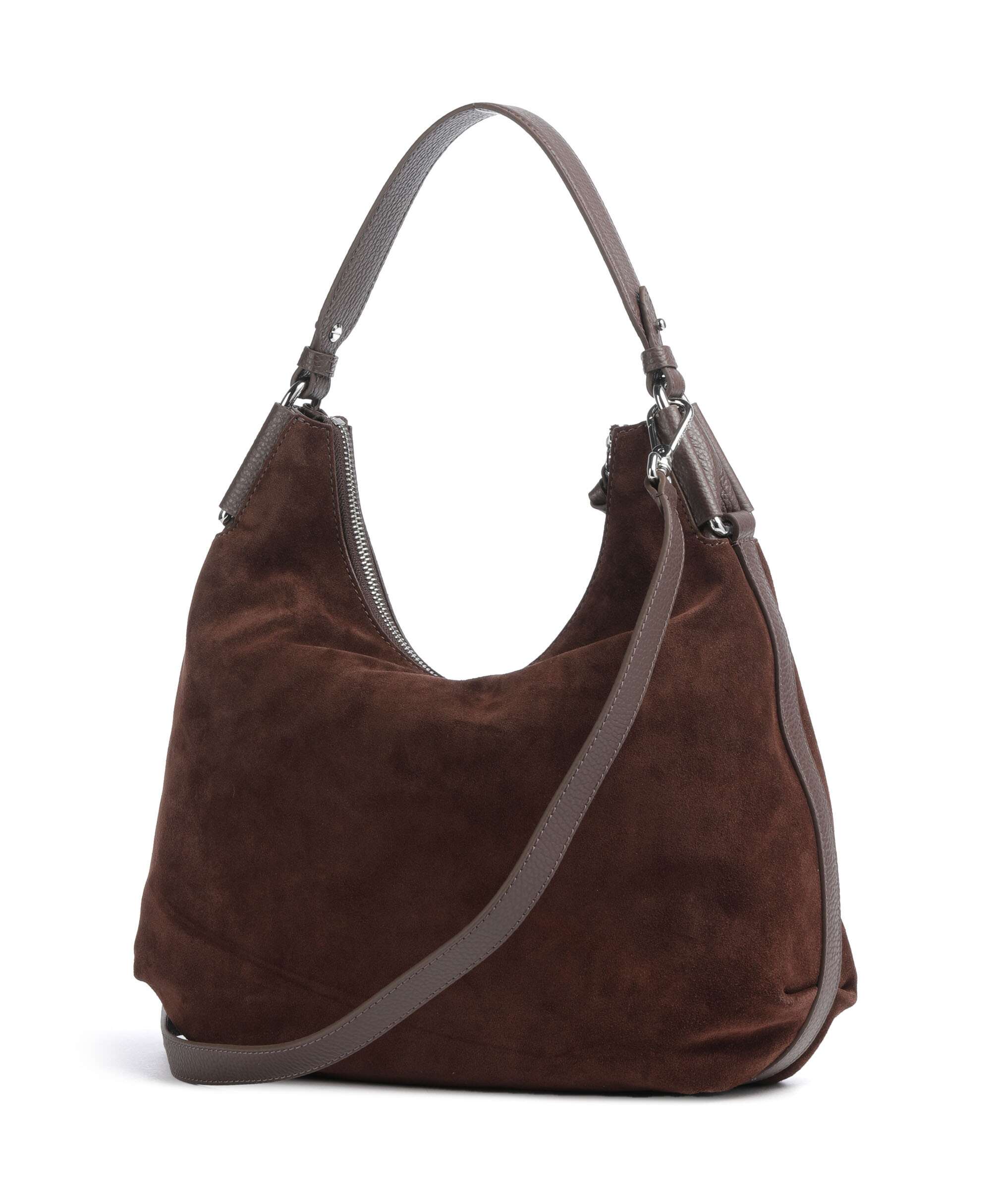 Coccinelle Rebekka Suede Hobo tas brunette - Image 2