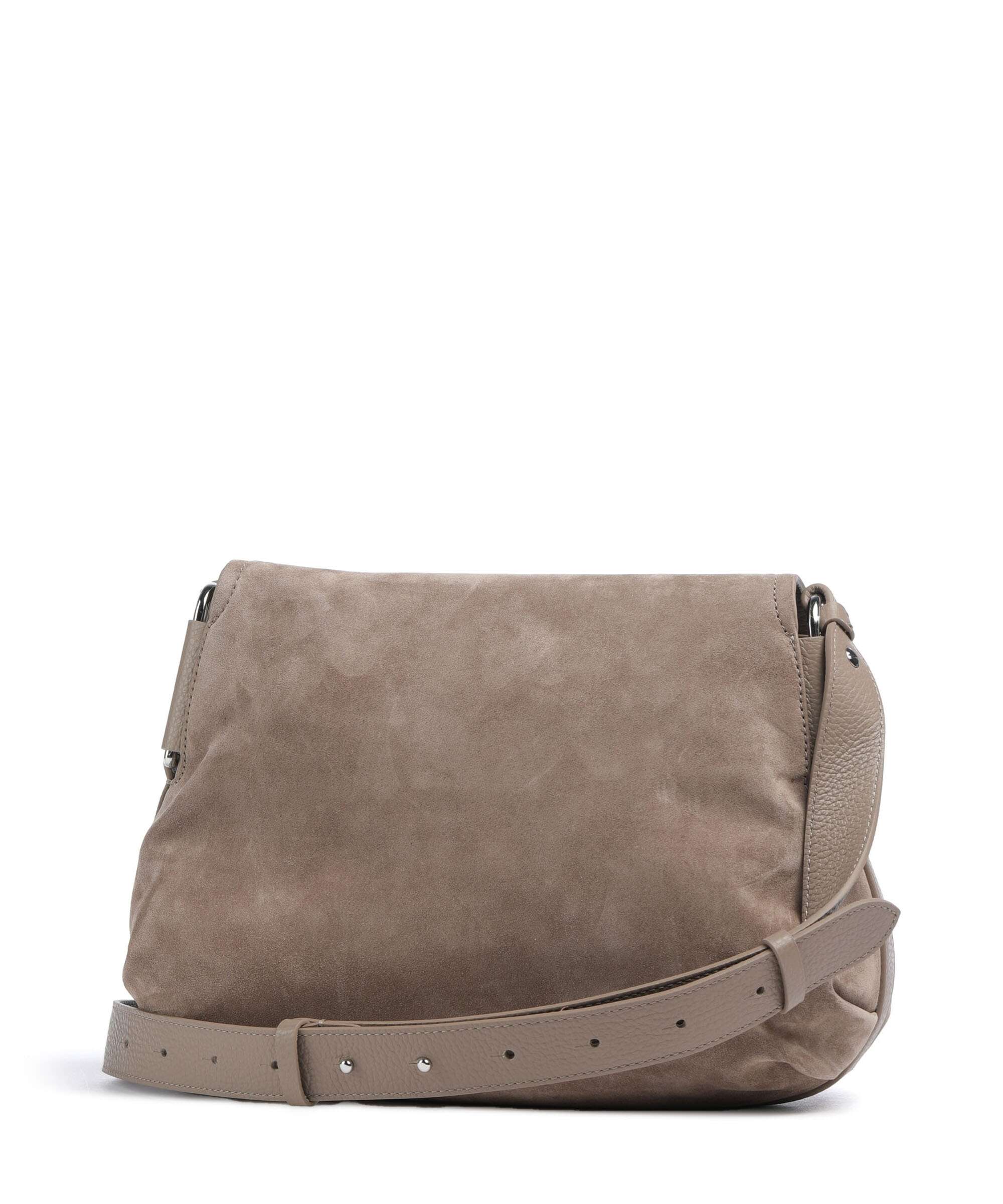 Coccinelle Rebekka Suede Schoudertas warm taupe - Image 2