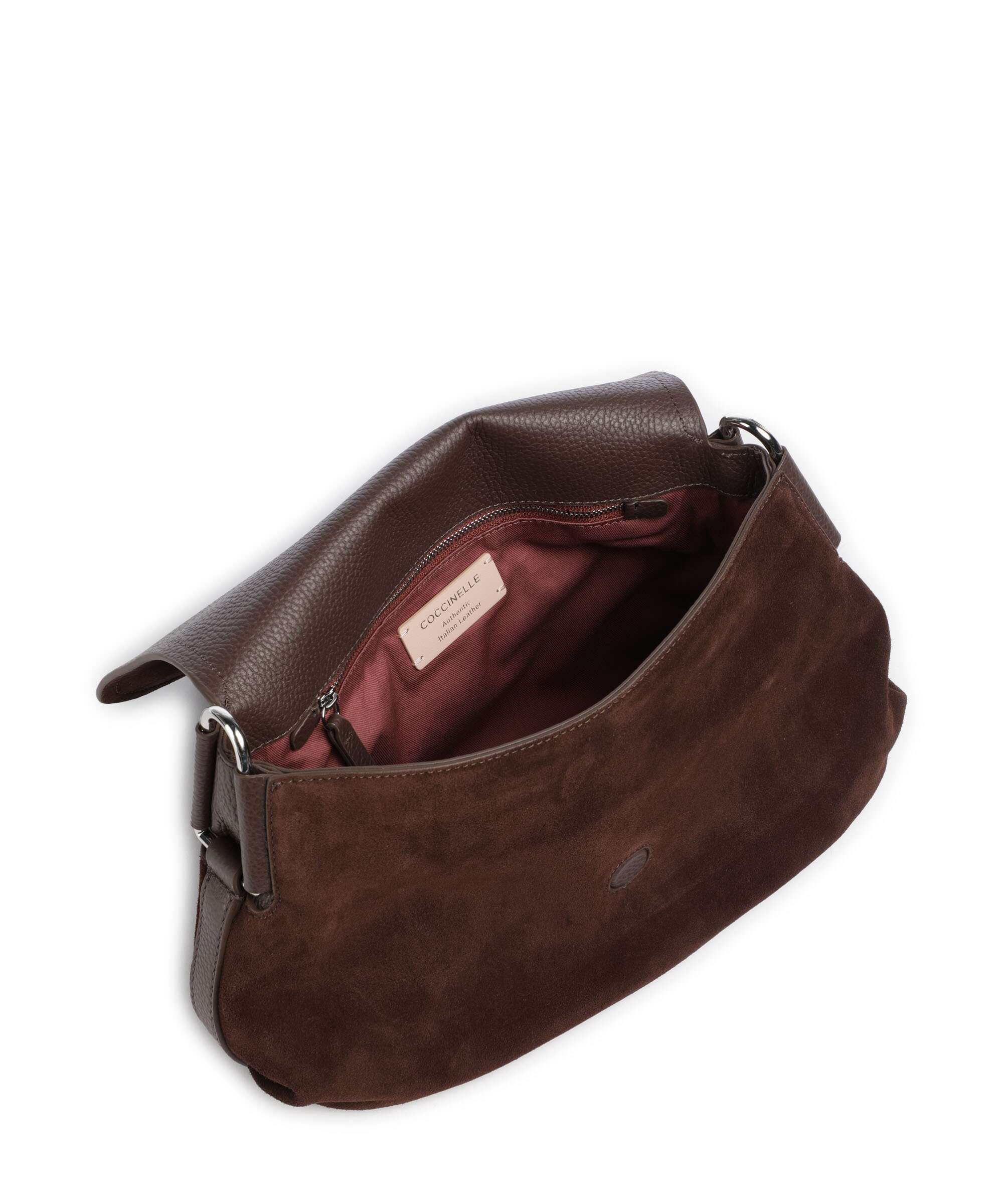 Coccinelle Rebekka Suede Schoudertas brunette - Image 6