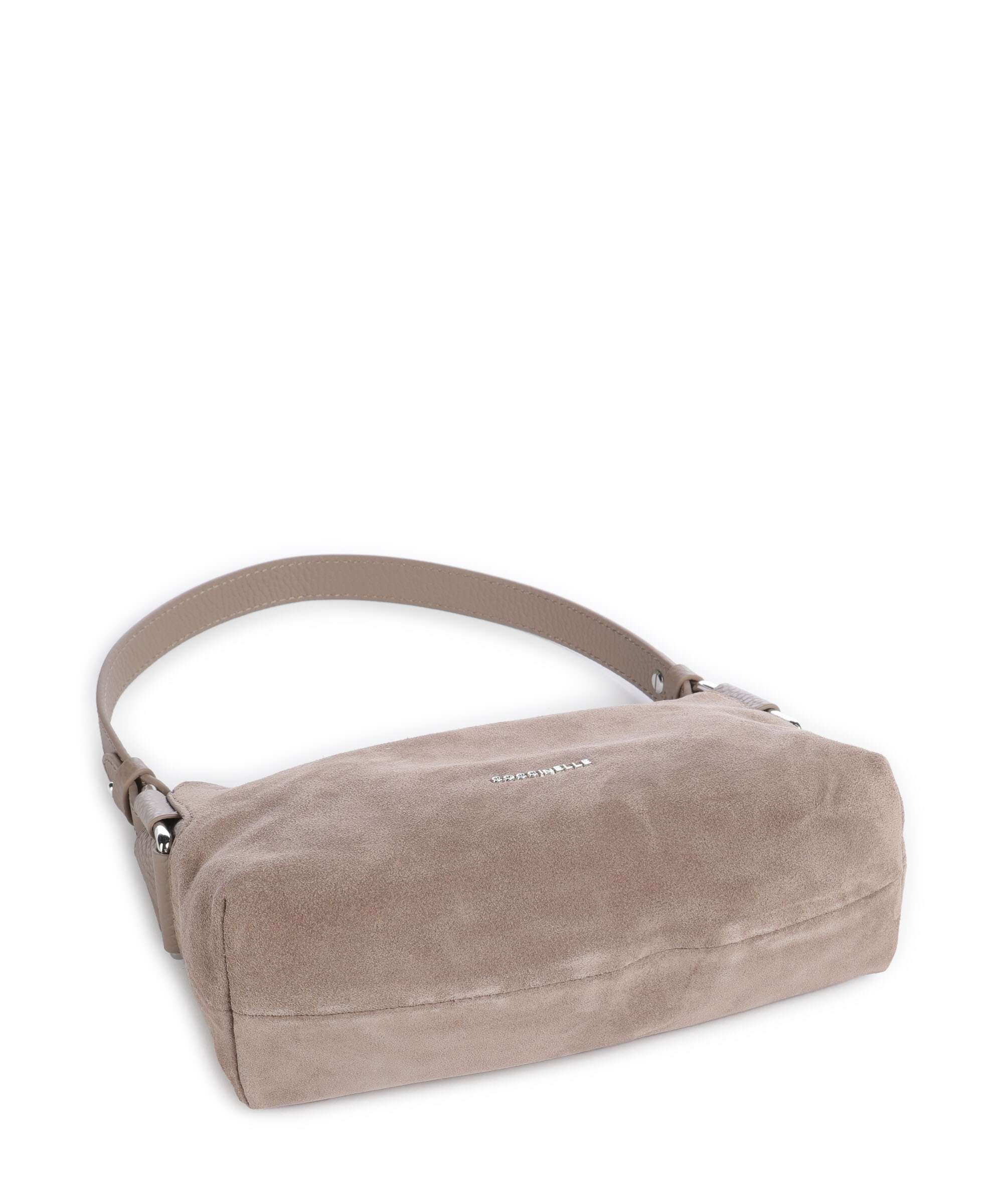 Coccinelle Rebekka Suede Schoudertas warm taupe - Image 6