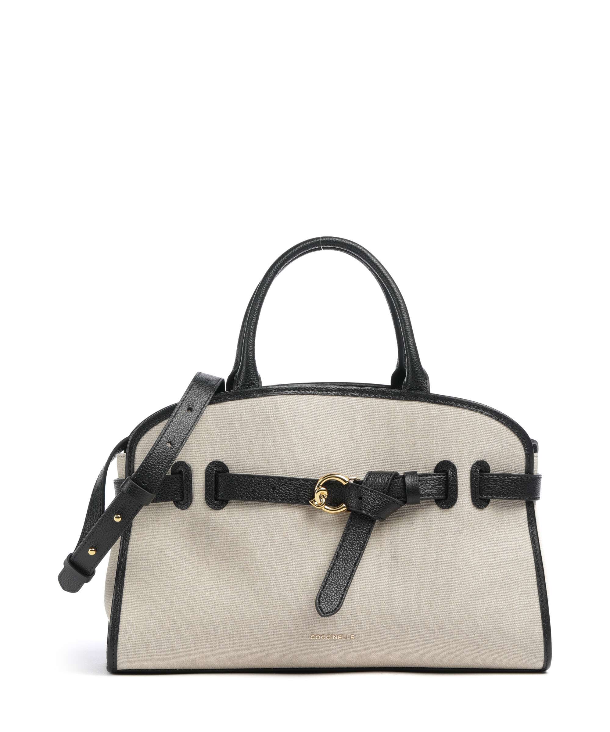 Coccinelle Sabine Canvas Handtas natural/noir