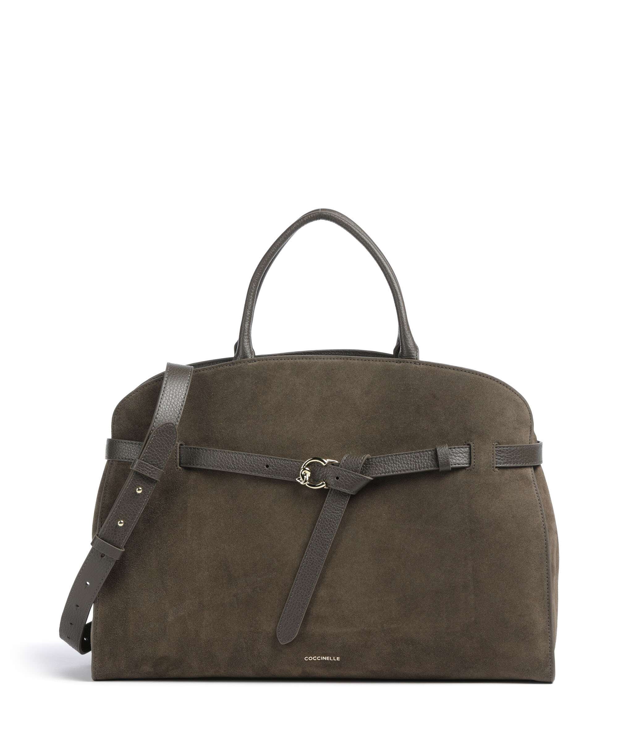 Coccinelle Sabine Suede Handtas fango