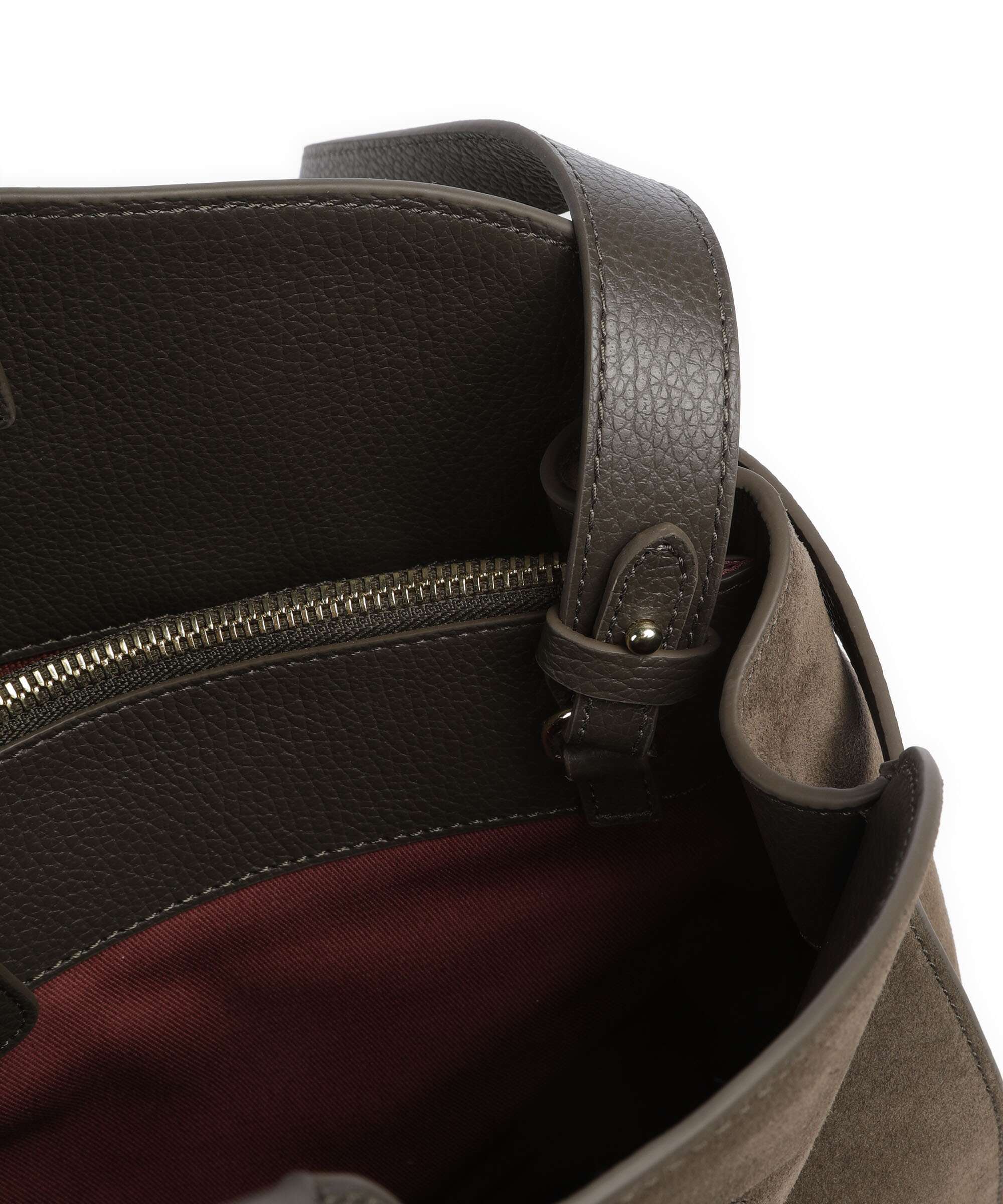 Coccinelle Sabine Suede Handtas fango - Image 4