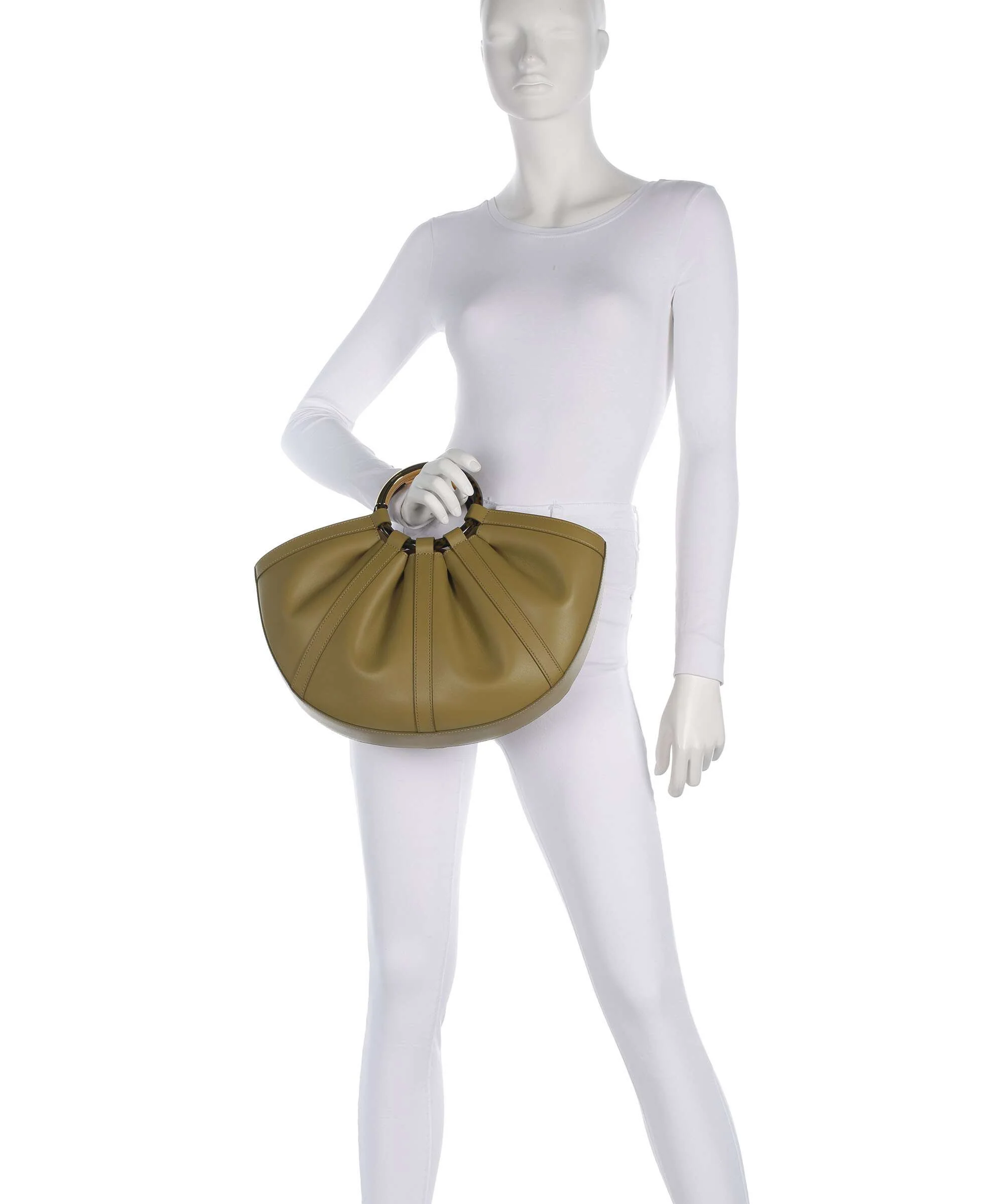 Coccinelle Shell Handtas seagrass - Image 3