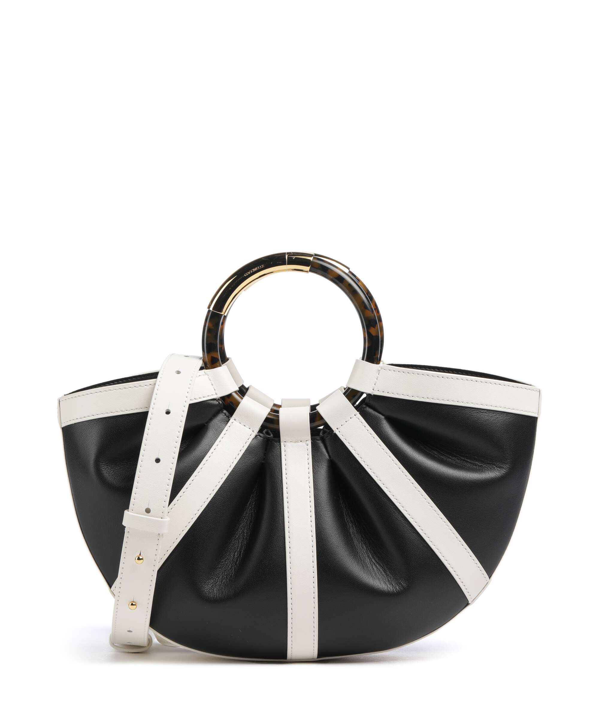 Coccinelle Shell Handtas pearl/noir