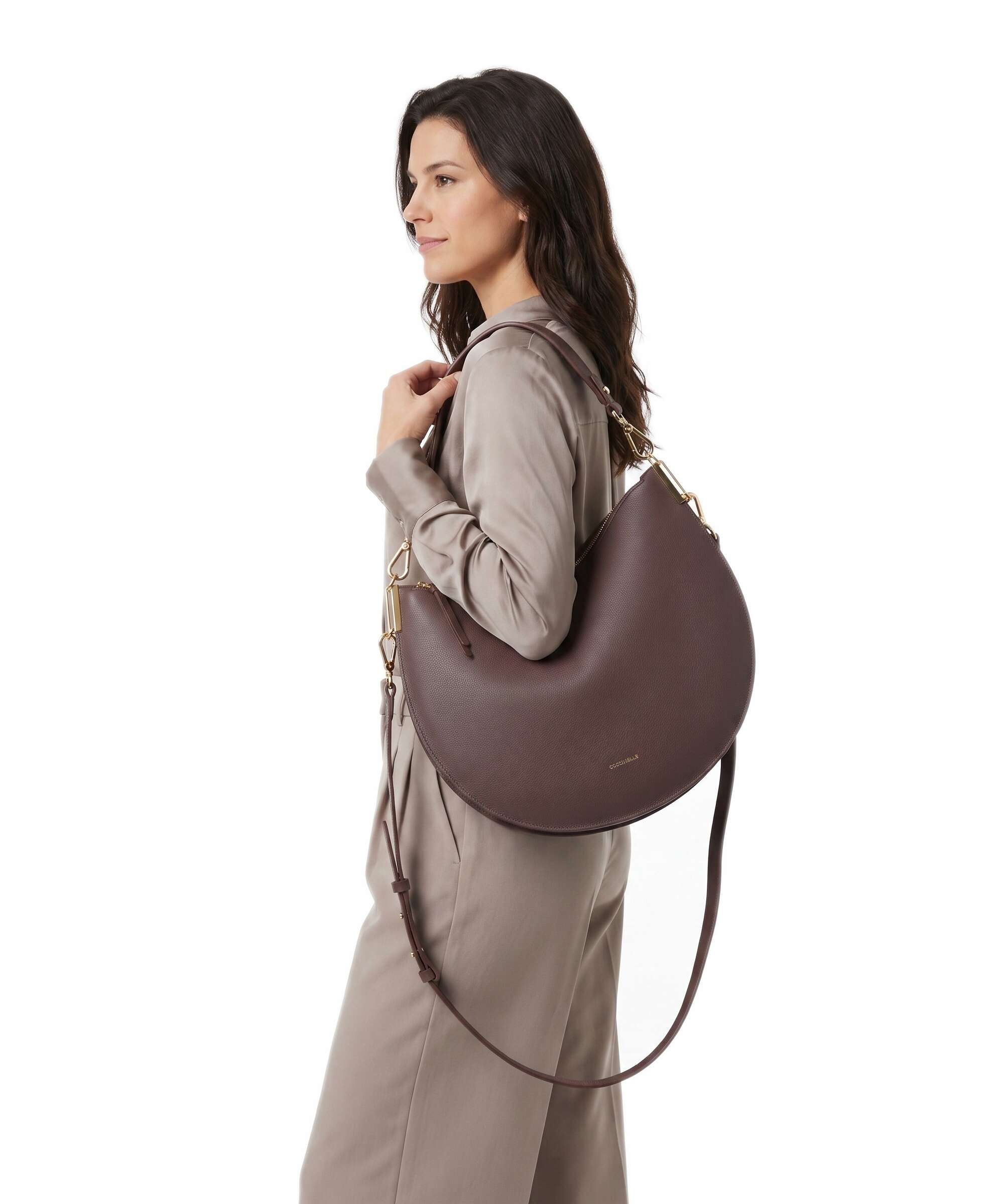 Coccinelle Sunup Hobo tas berry/winte rose - Image 3