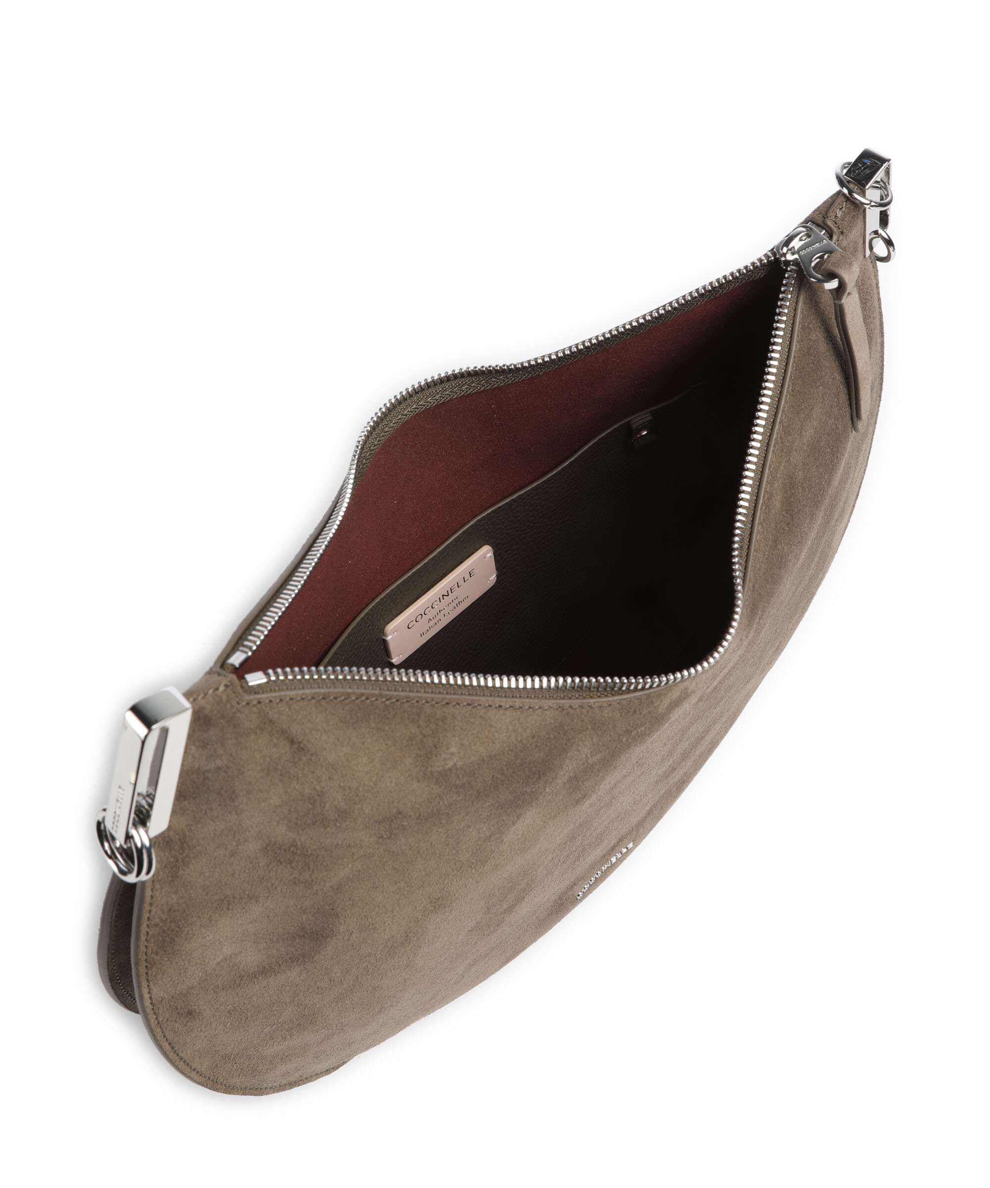 Coccinelle Sunup Suede Schoudertas fango - Image 6