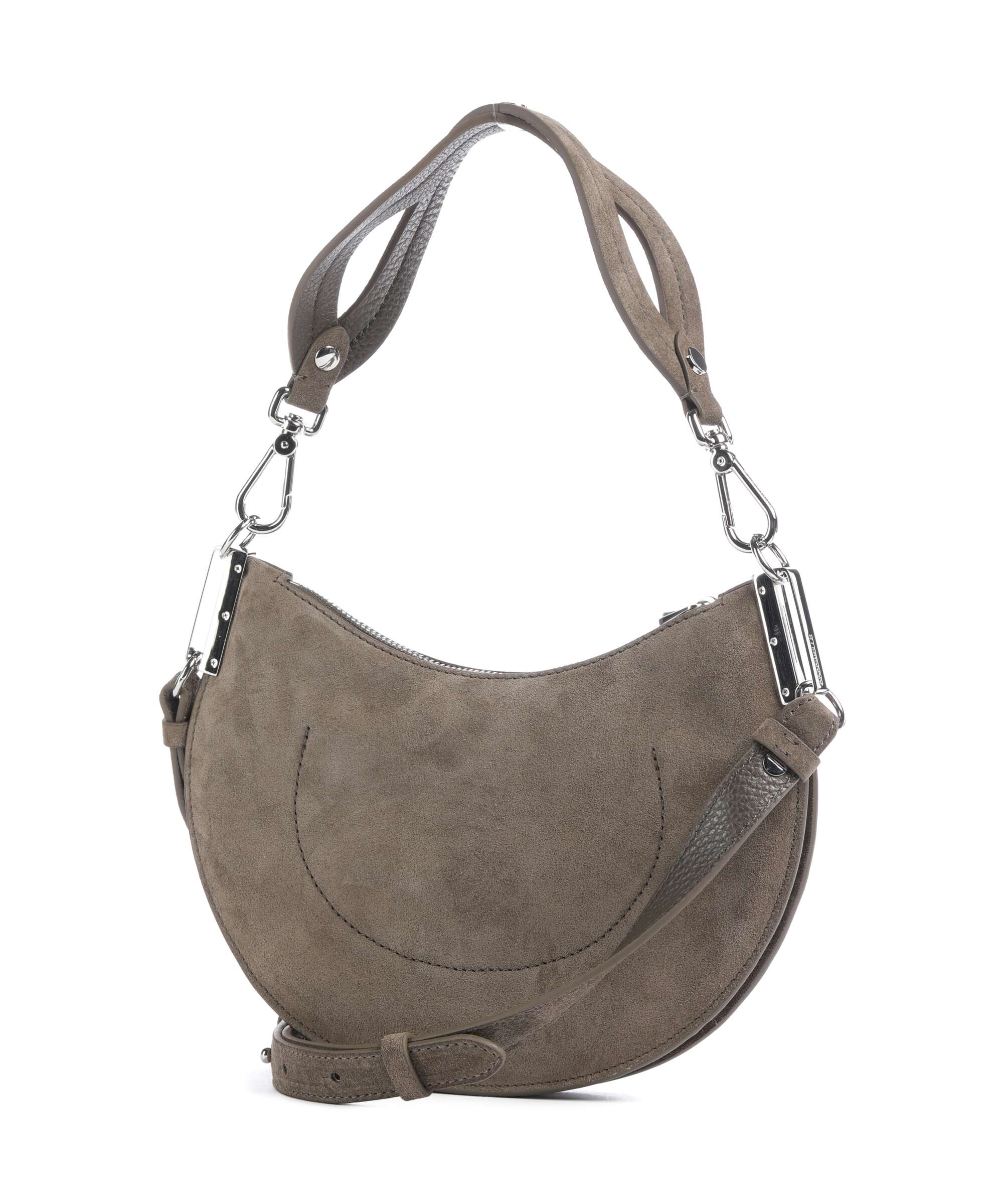 Coccinelle Sunup Suede Schoudertas fango - Image 2