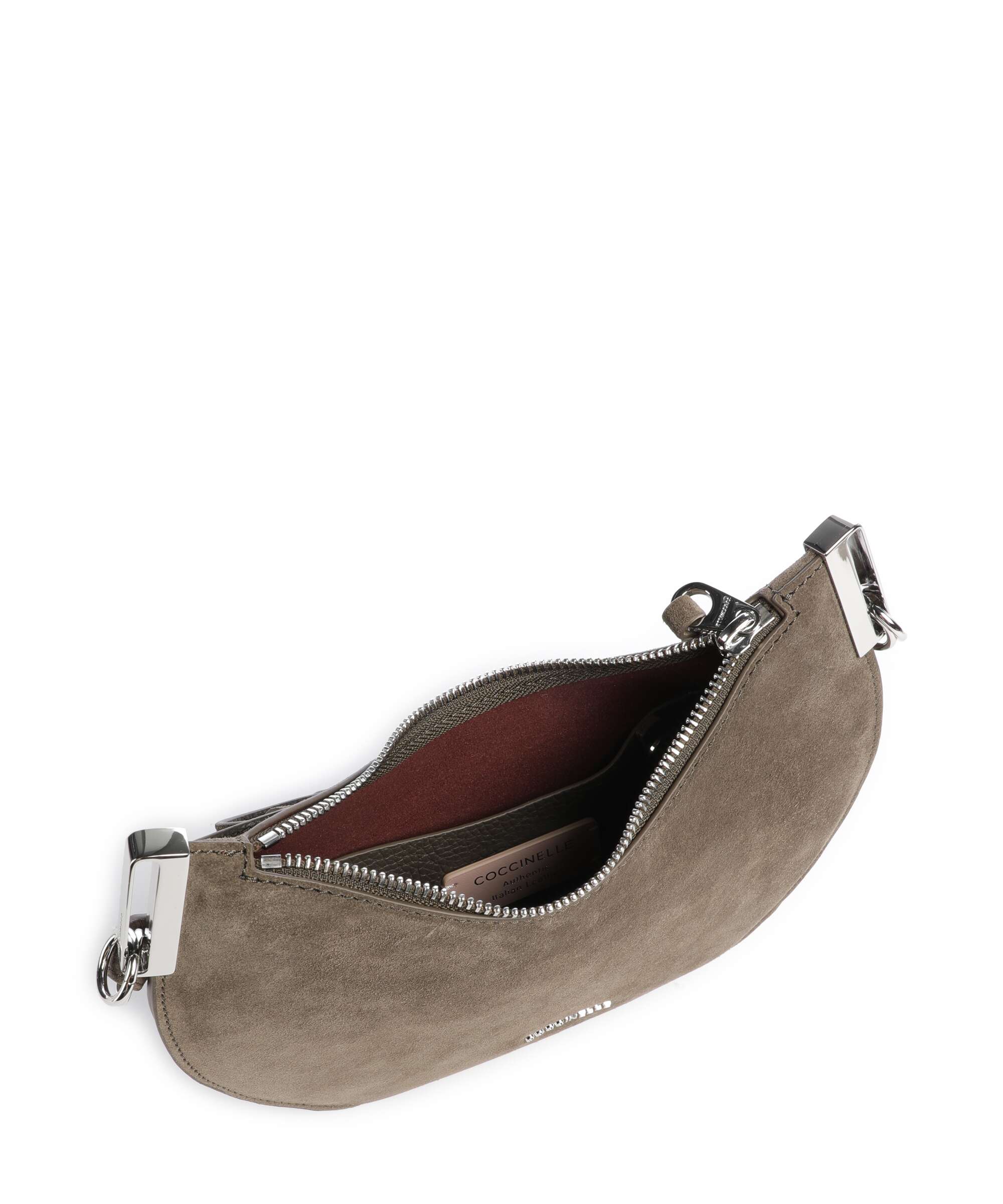 Coccinelle Sunup Suede Schoudertas fango - Image 7