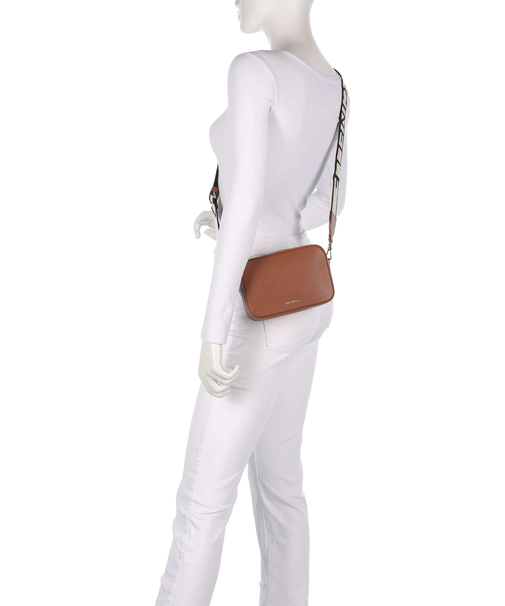 Coccinelle Tebe Crossbody tas cognac - Image 3