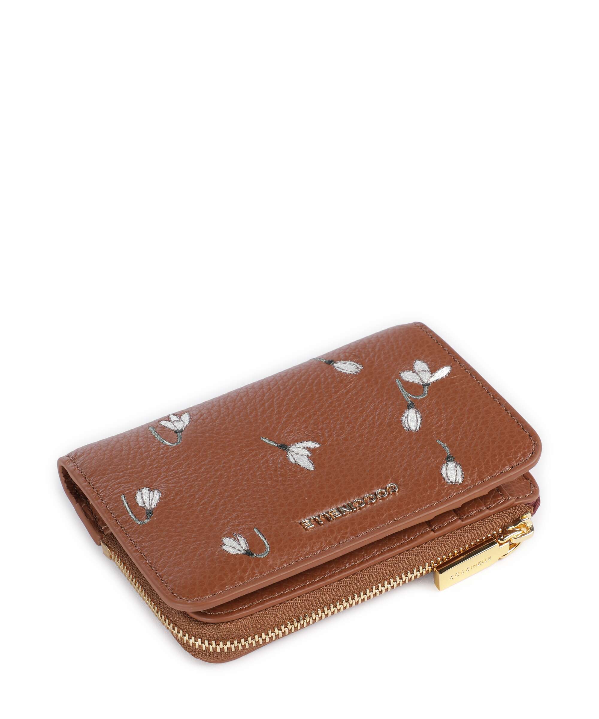 Coccinelle text Portemonnee cognac - Image 4
