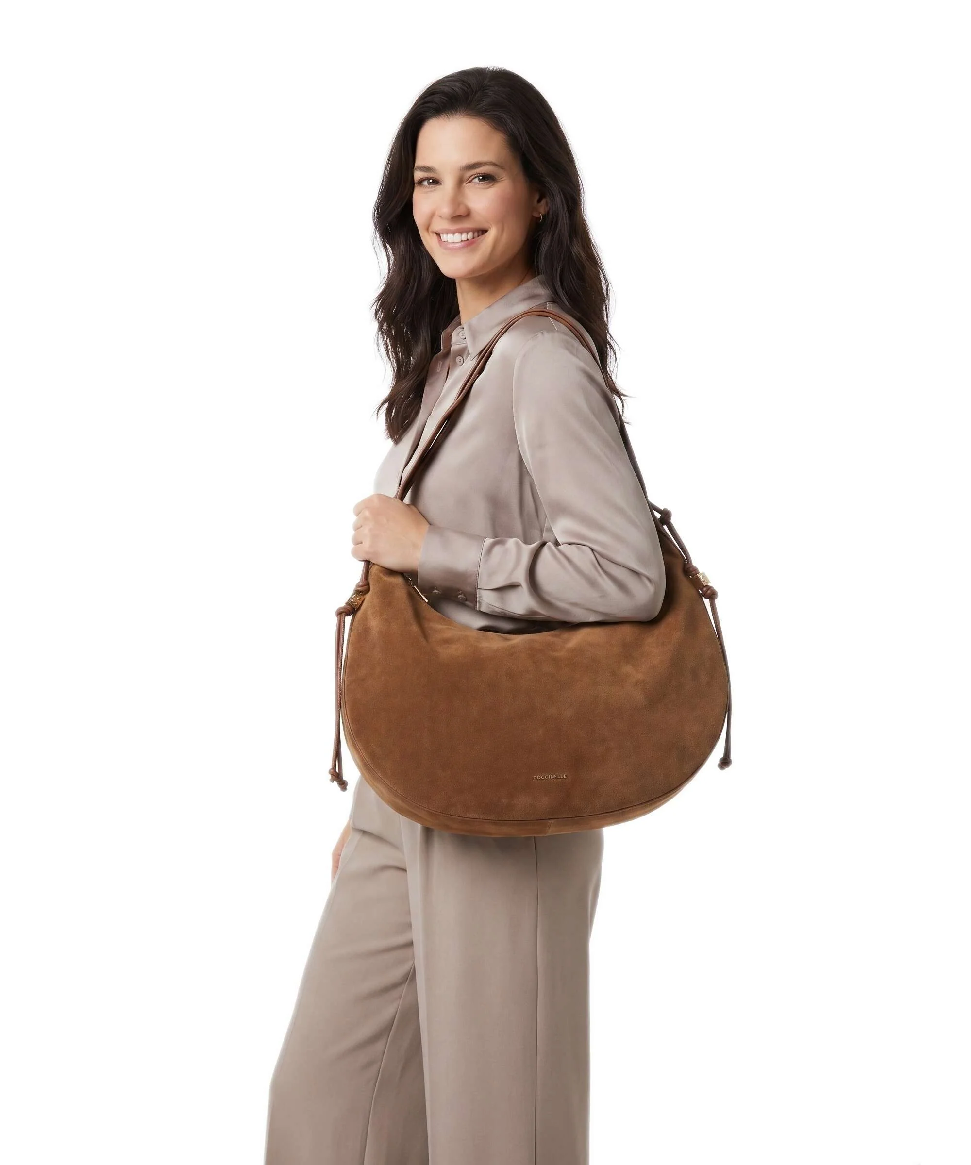 Coccinelle Thess Hobo tas cognac - Image 3