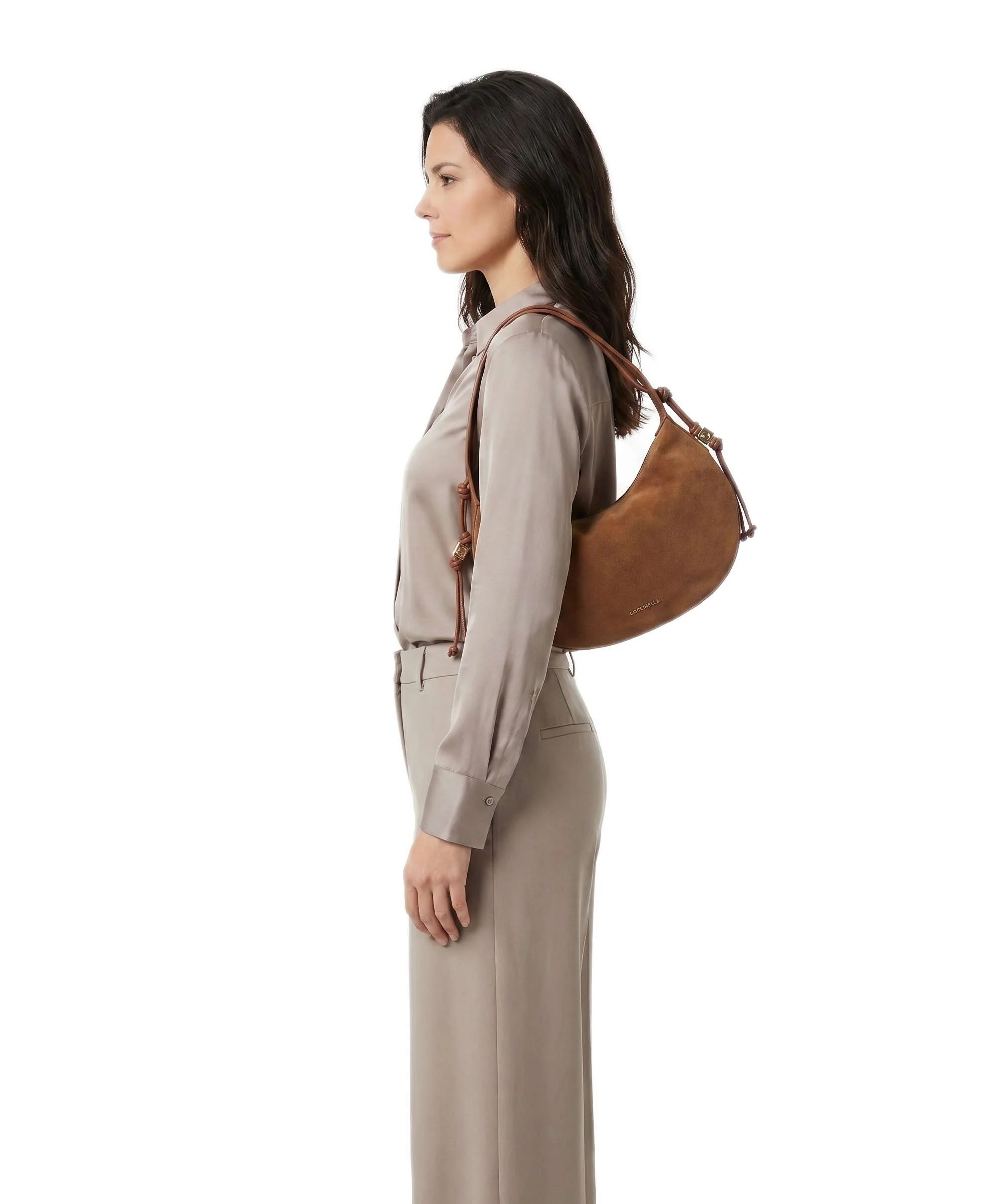 Coccinelle Thess Hobo tas cognac - Image 3
