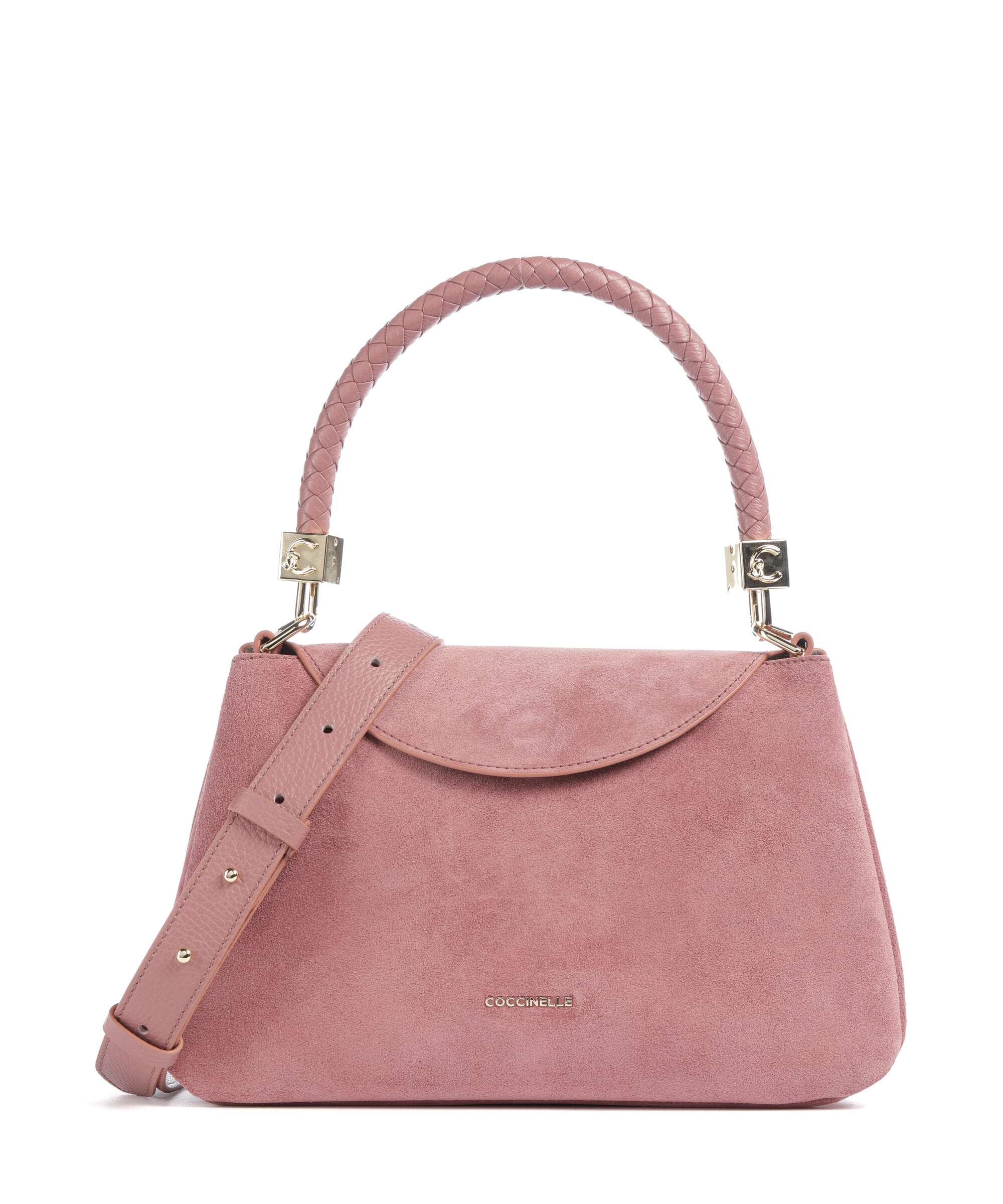 Coccinelle Tiggy Suede Schoudertas winter rose