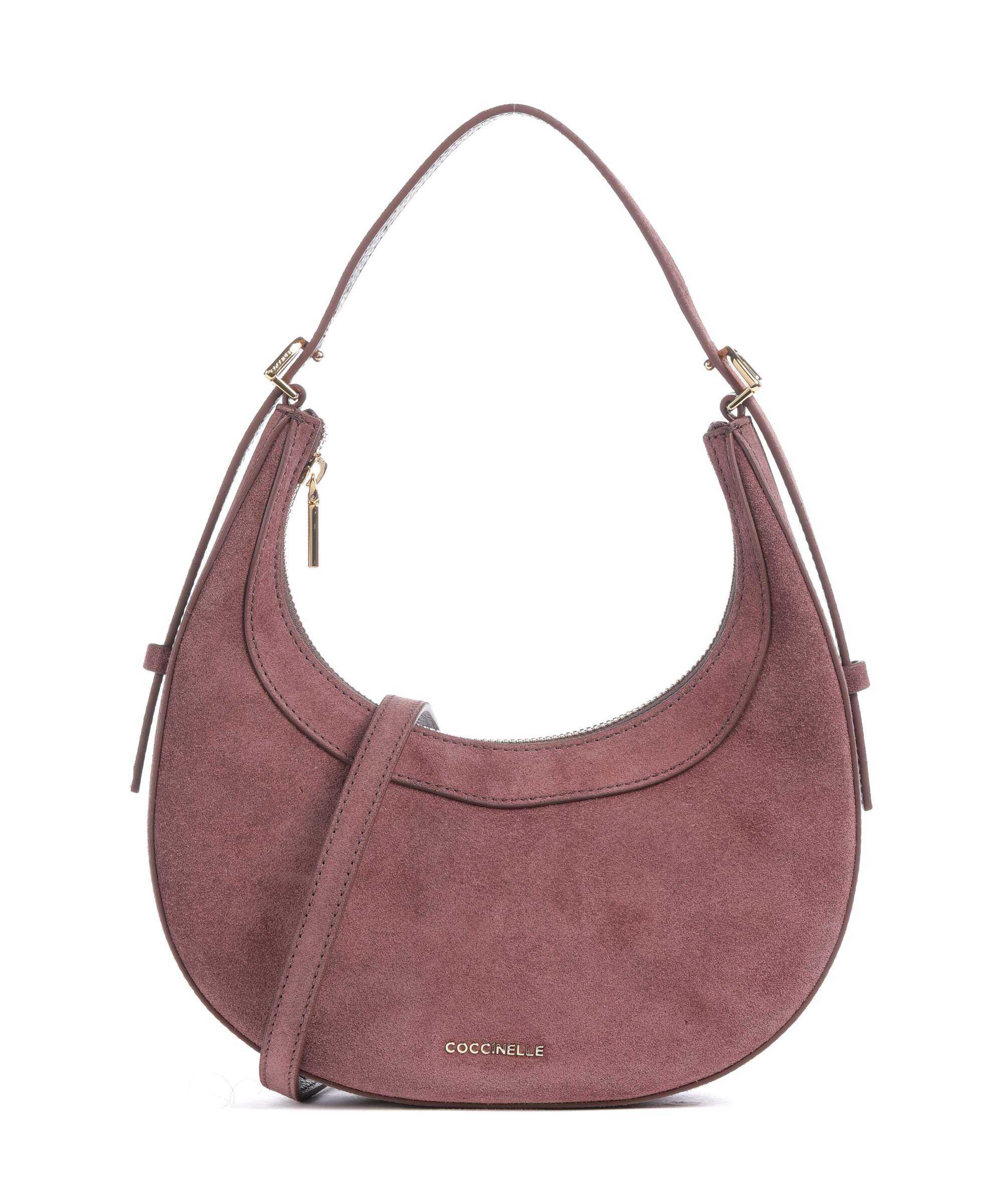 Coccinelle Whisper Suede Schoudertas berry