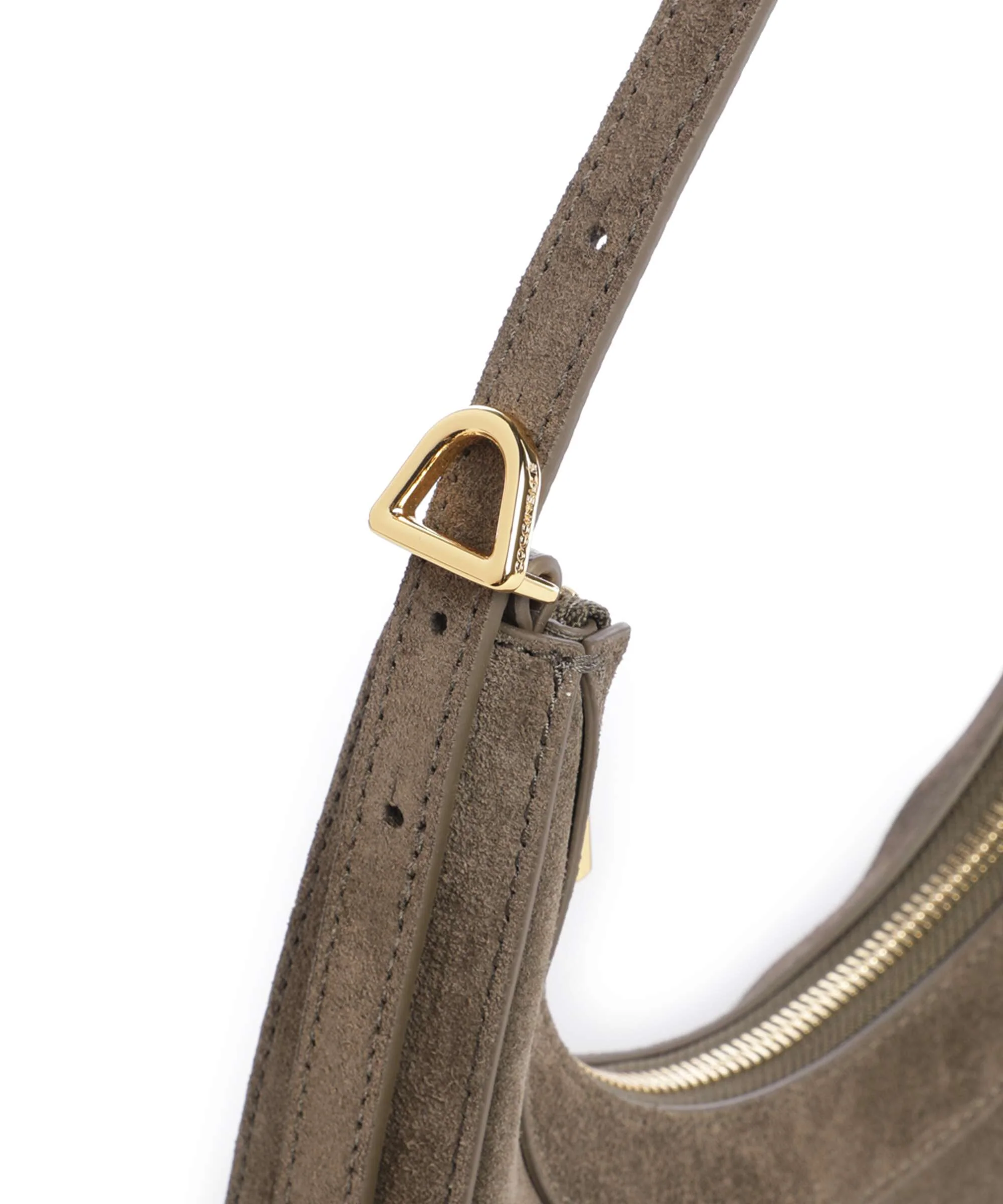 Coccinelle Whisper Suede Schoudertas fango - Image 4