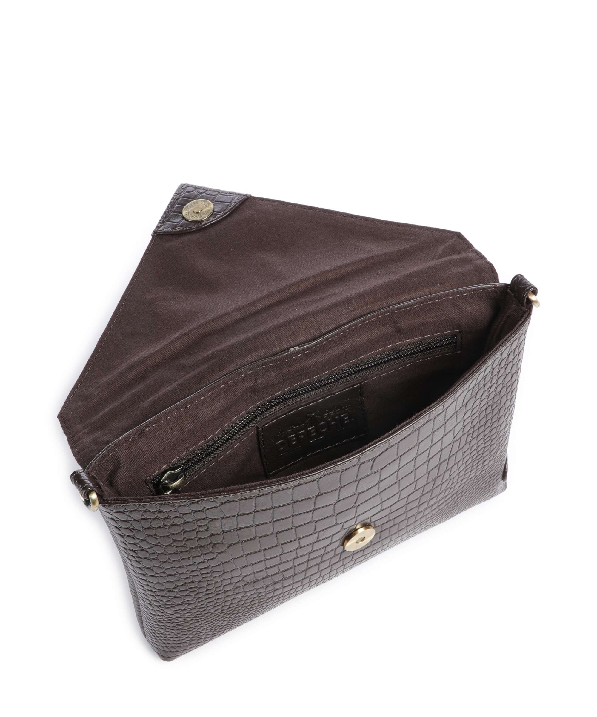 Depeche Fashion Favourites Crossbody tas brown croco - Image 6