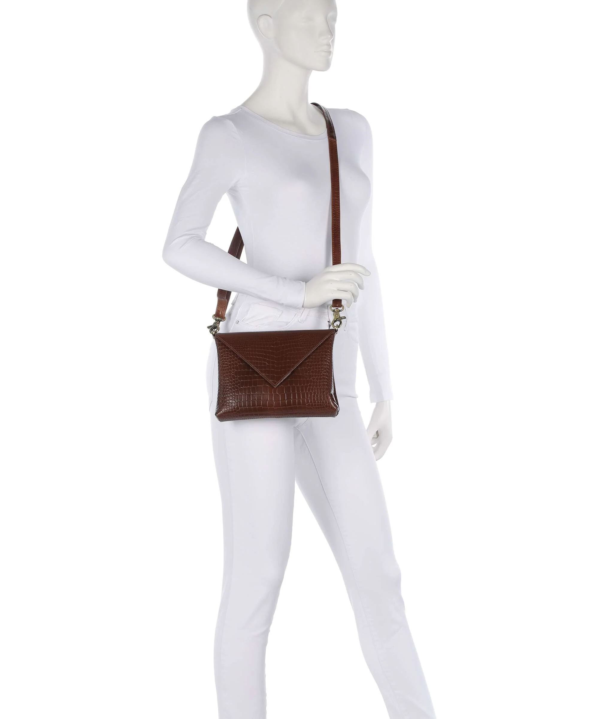 Depeche Fashion Favourites Crossbody tas cognac croco - Image 3