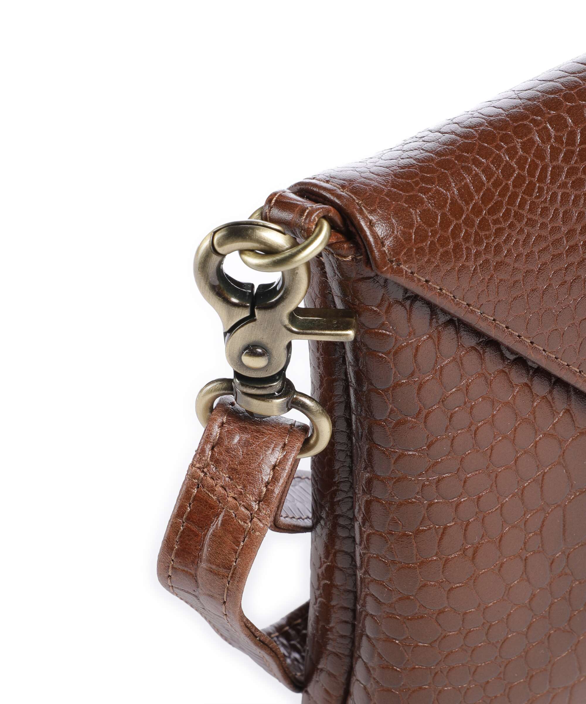 Depeche Fashion Favourites Crossbody tas cognac croco - Image 4