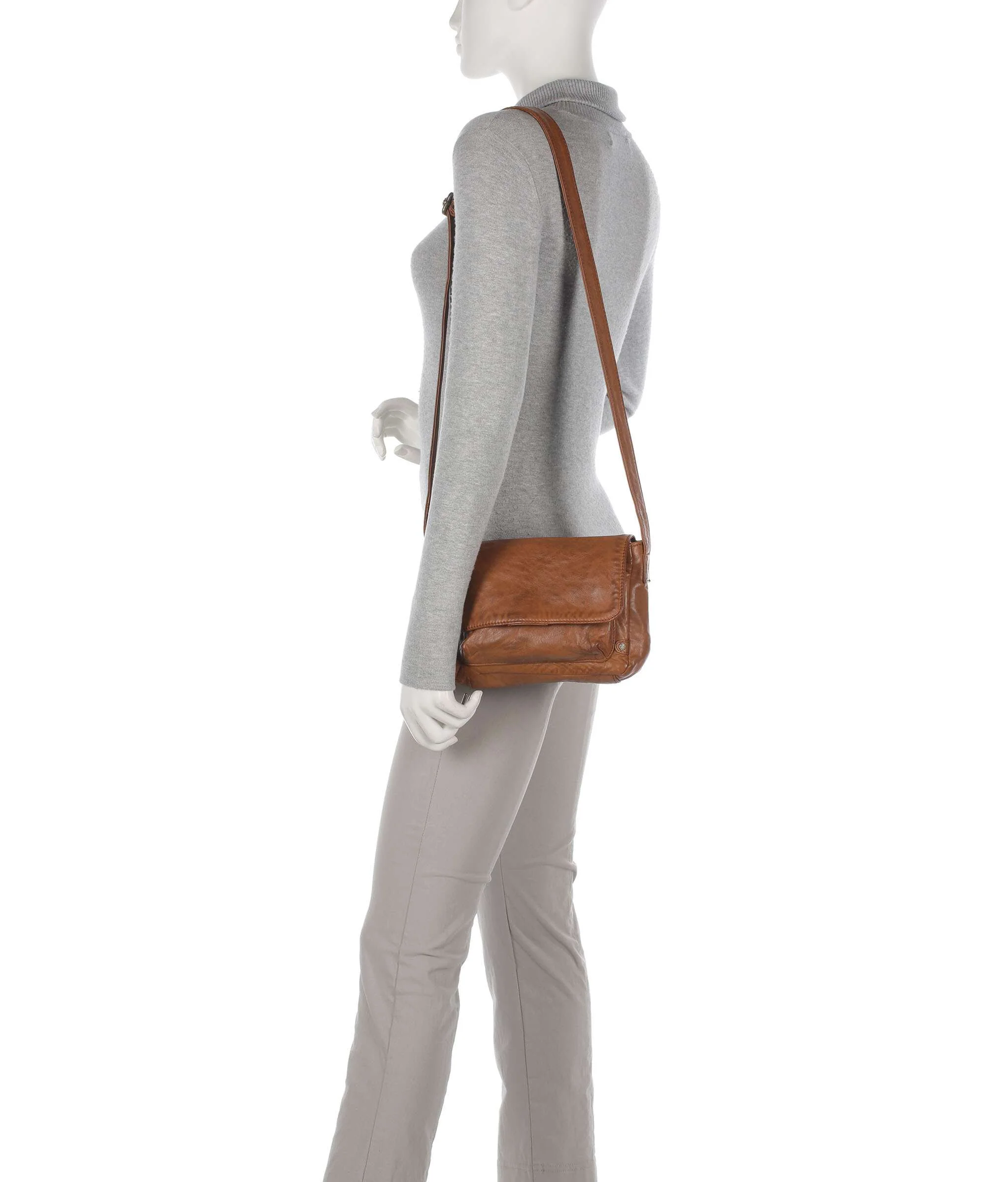 Depeche Power Field Crossbody tas cognac - Image 3