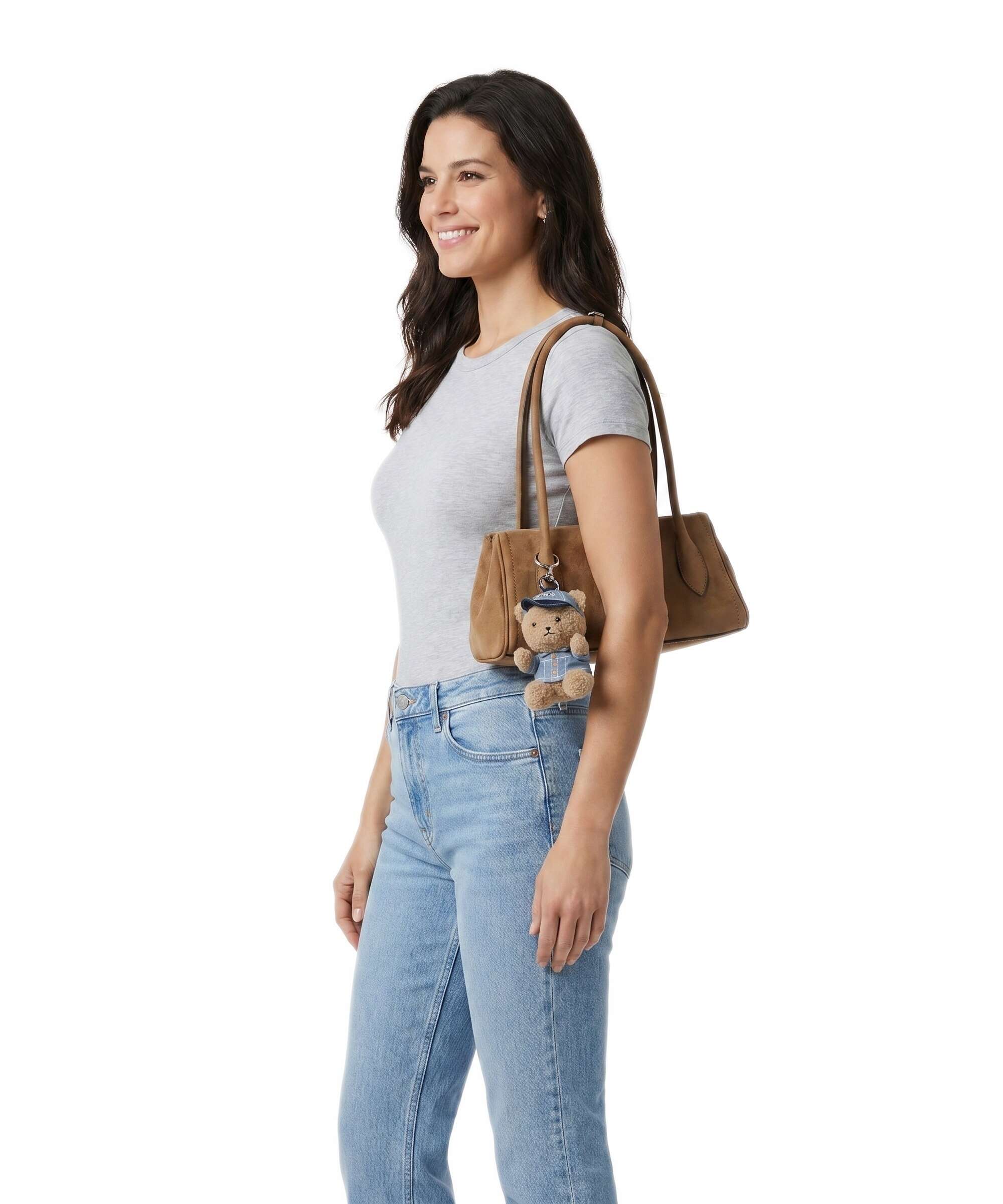 DKNY Amelie Medium Schoudertas almond - Image 3