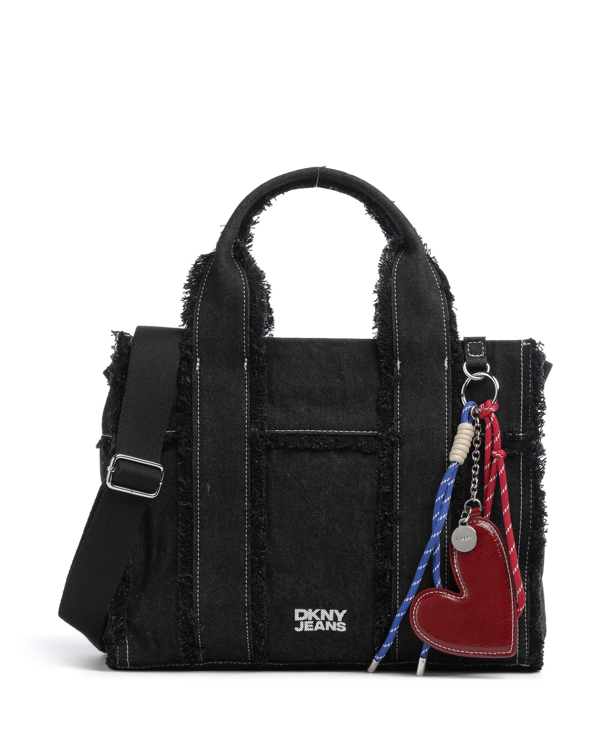 DKNY Barret Medium Handtas black denim