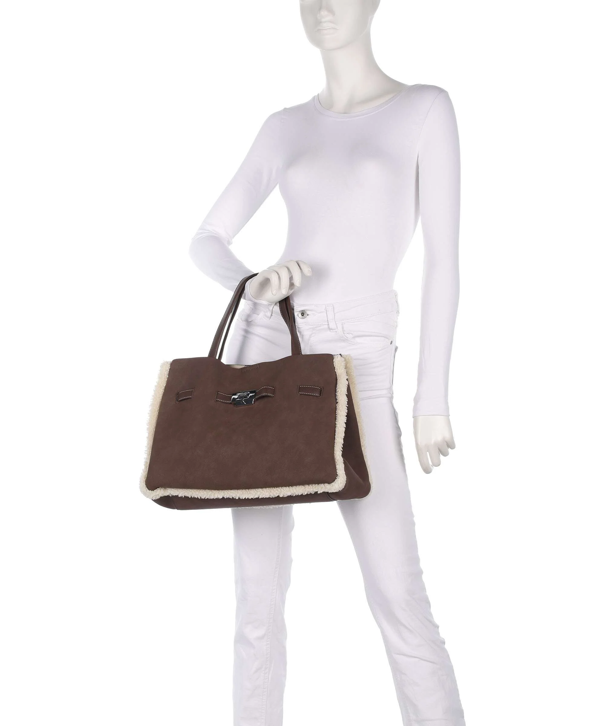 DKNY Bryar Boodschappentas chocolate - Image 3
