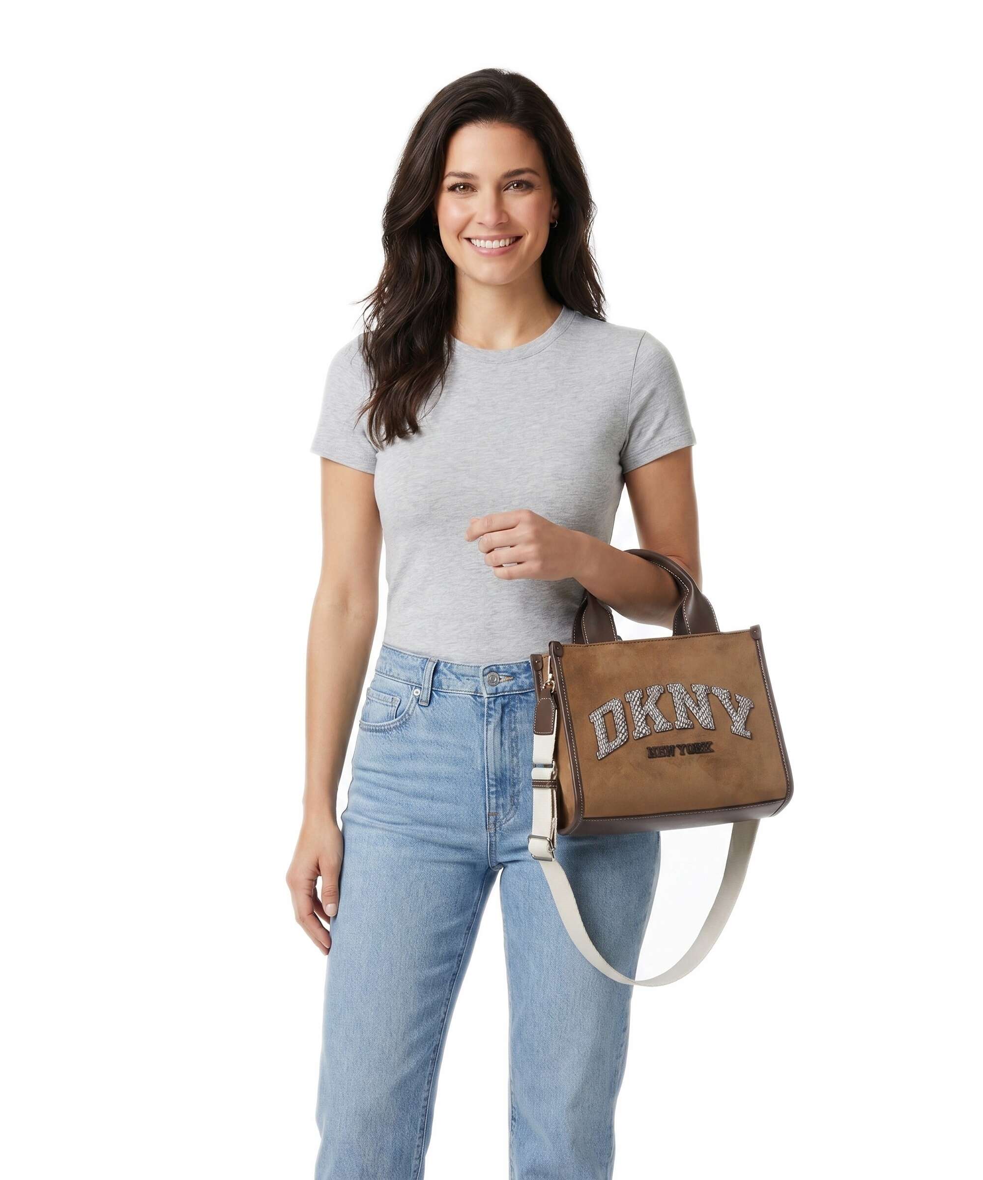 DKNY Hadlee Small Handtas almond - Image 3