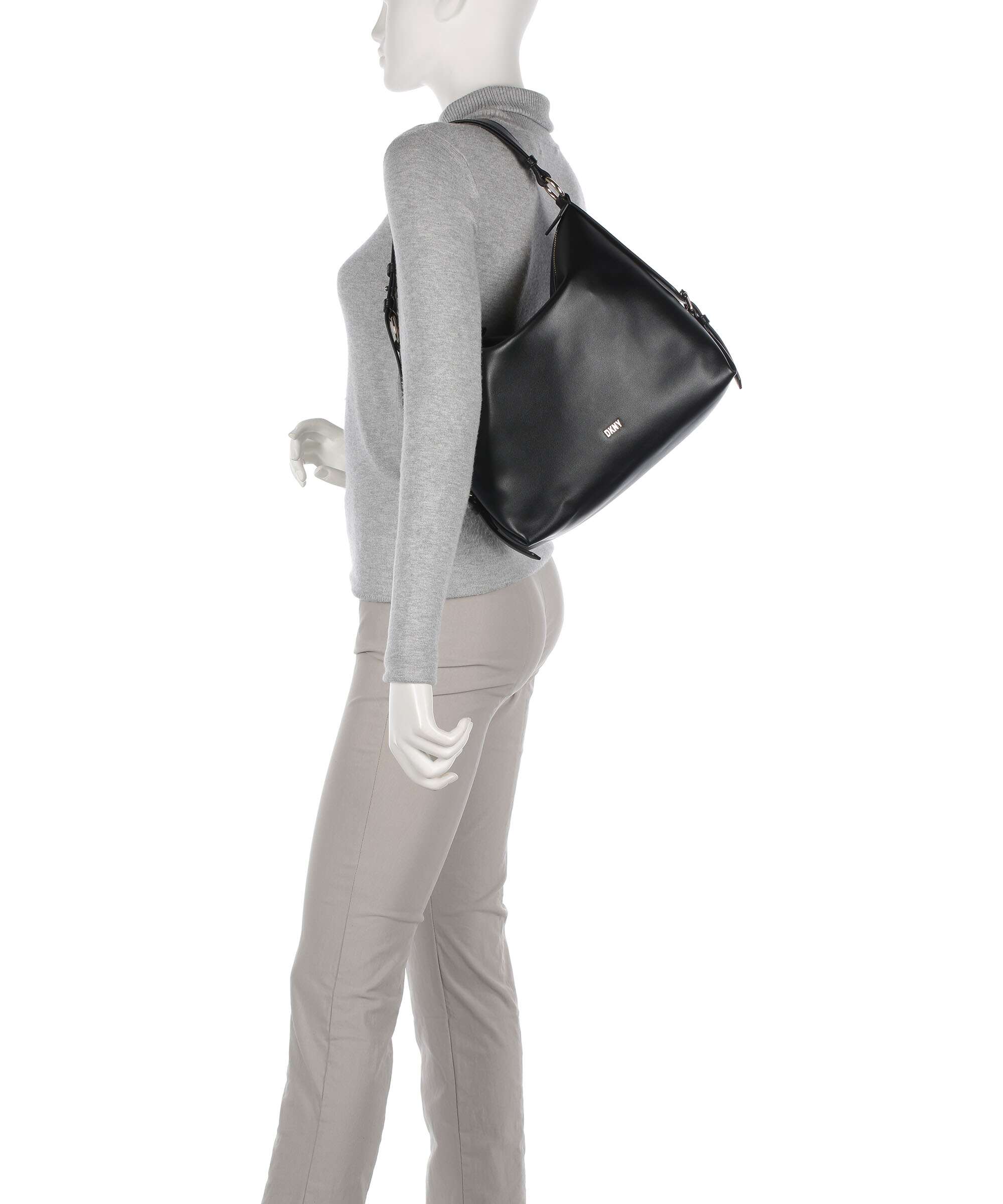 DKNY Milano The Village Hobo tas black/gold - Image 3