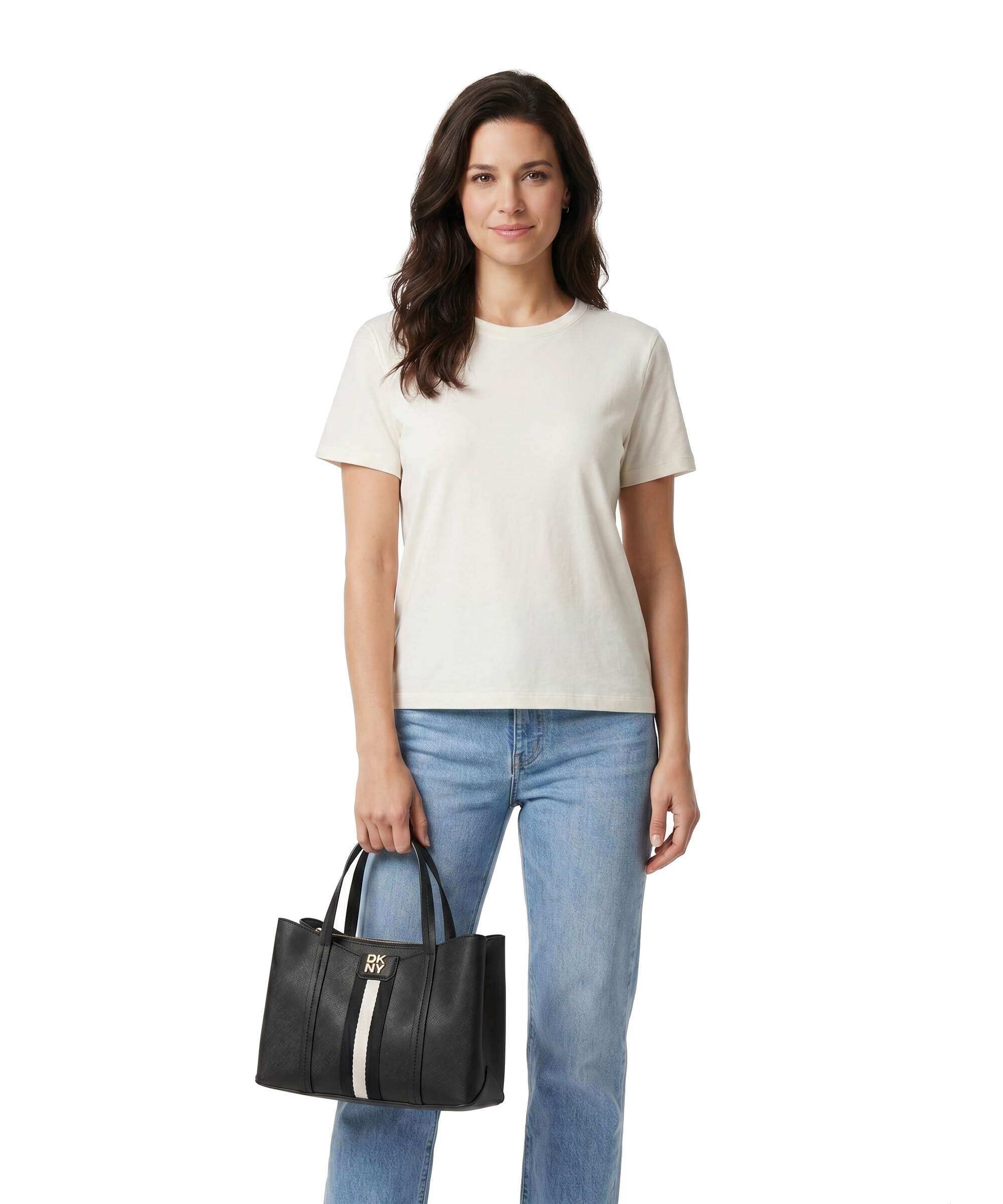 DKNY Nuri Medium Handtas black/gold - Image 3