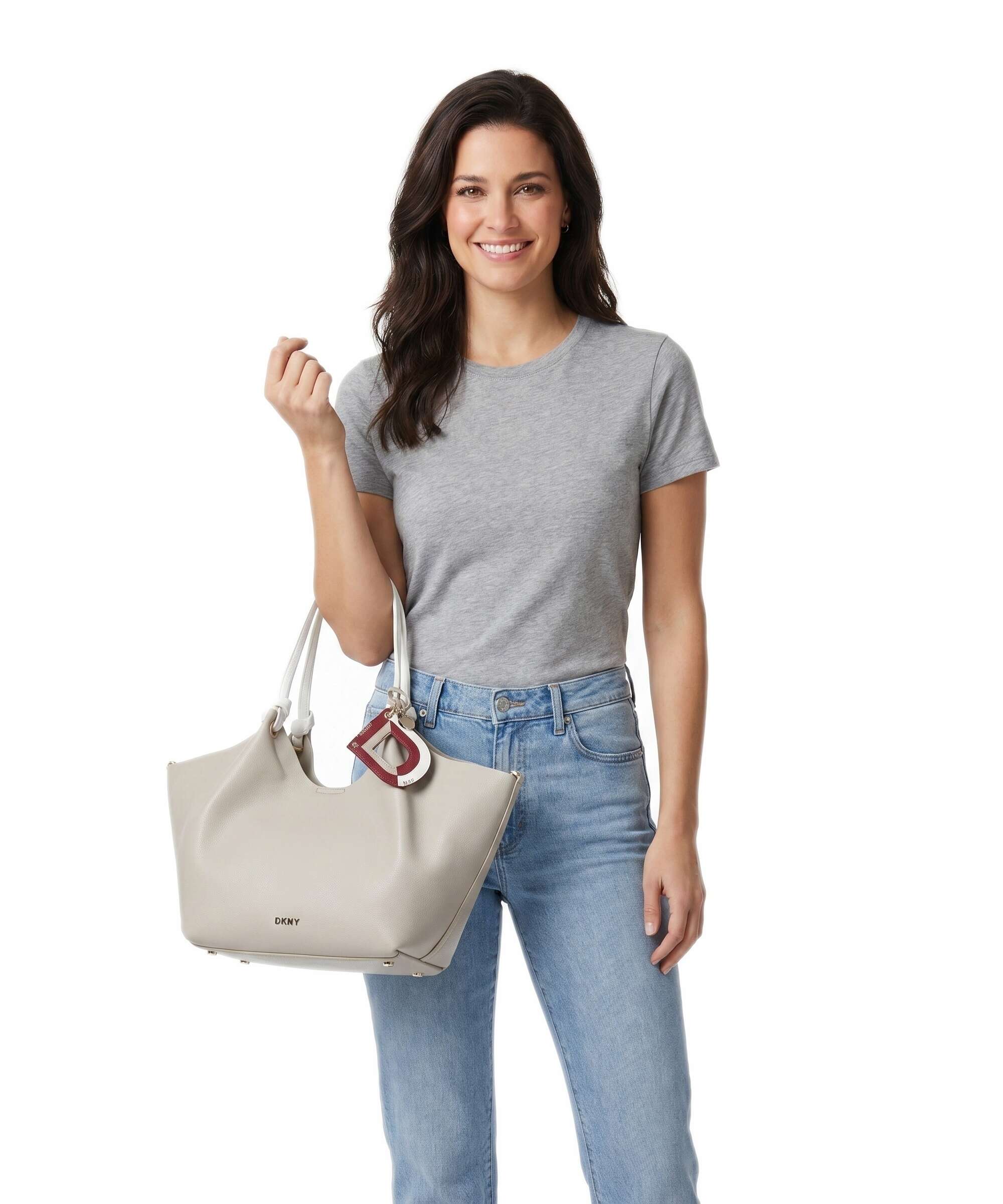 DKNY Paula Medium Boodschappentas light taupe - Image 3