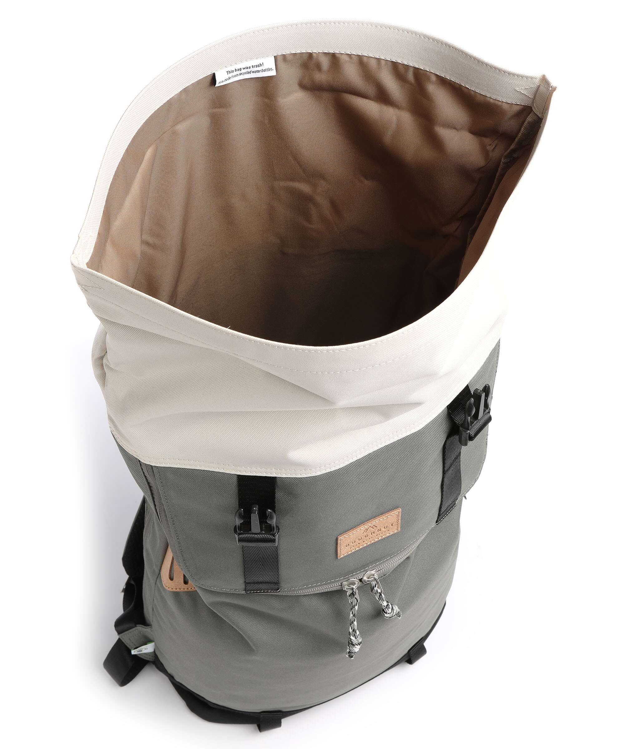 Doughnut Reborn Christopher Rolltop rugzak grey/stone - Image 6