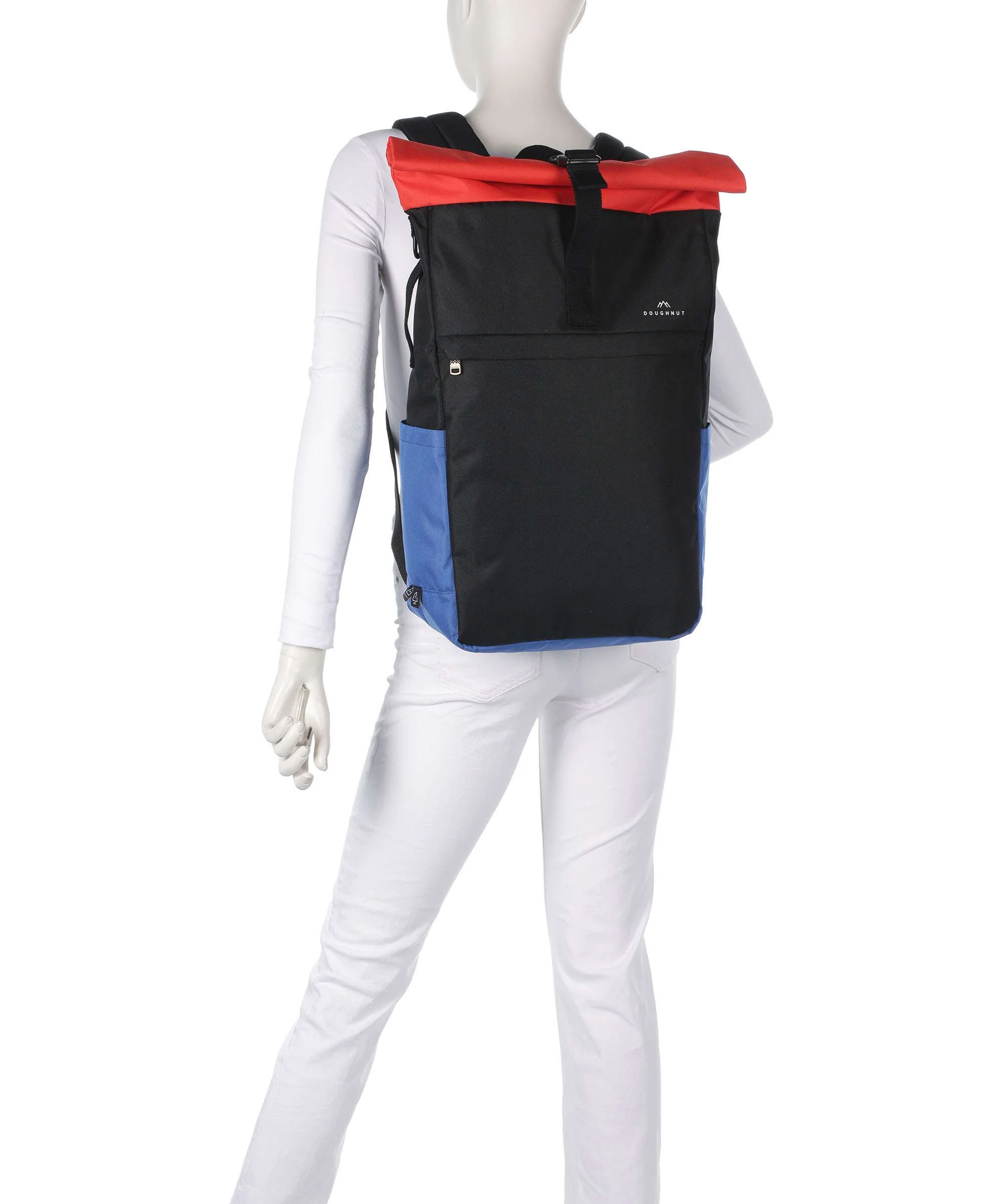 Doughnut Reborn Jetpack Rolltop rugzak black/grapefruit - Image 3