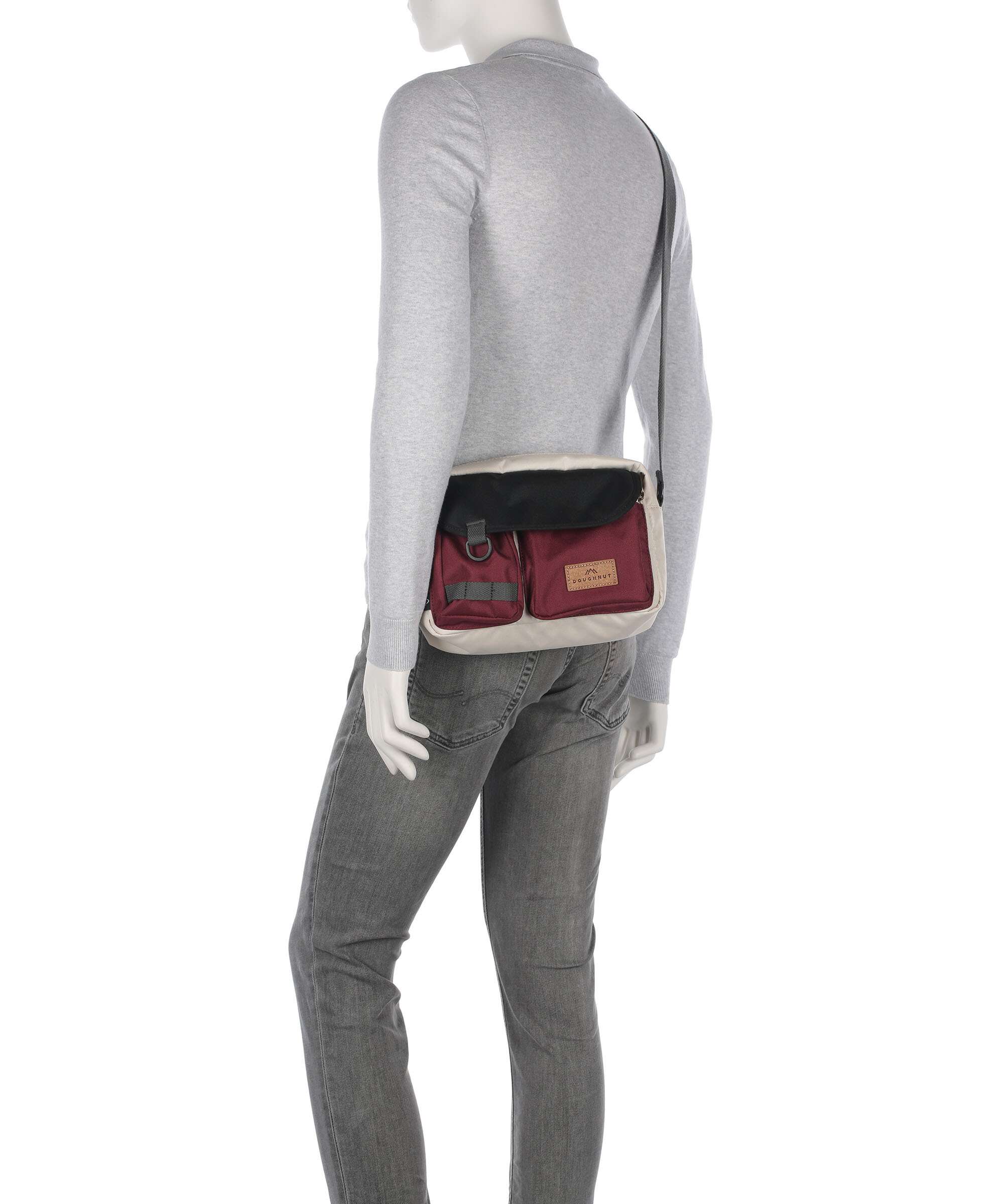 Doughnut Reborn Mission Lite Crossbody tas stone/wine - Image 4