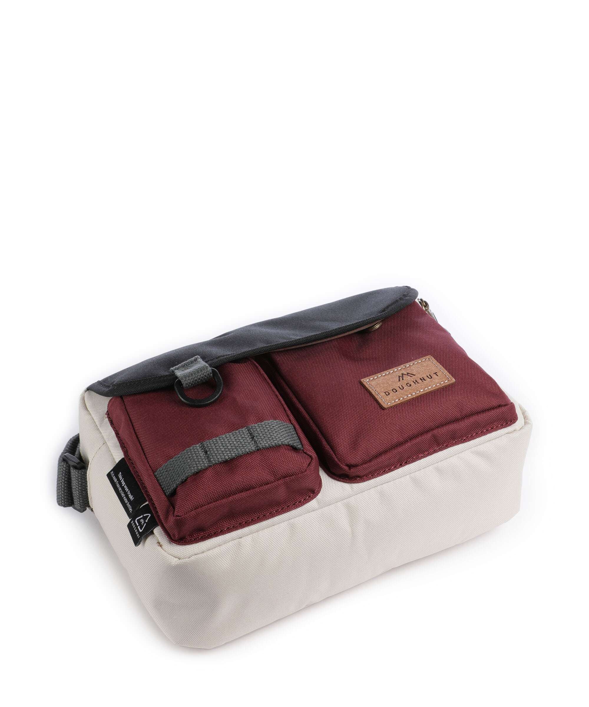 Doughnut Reborn Mission Lite Crossbody tas stone/wine - Image 5
