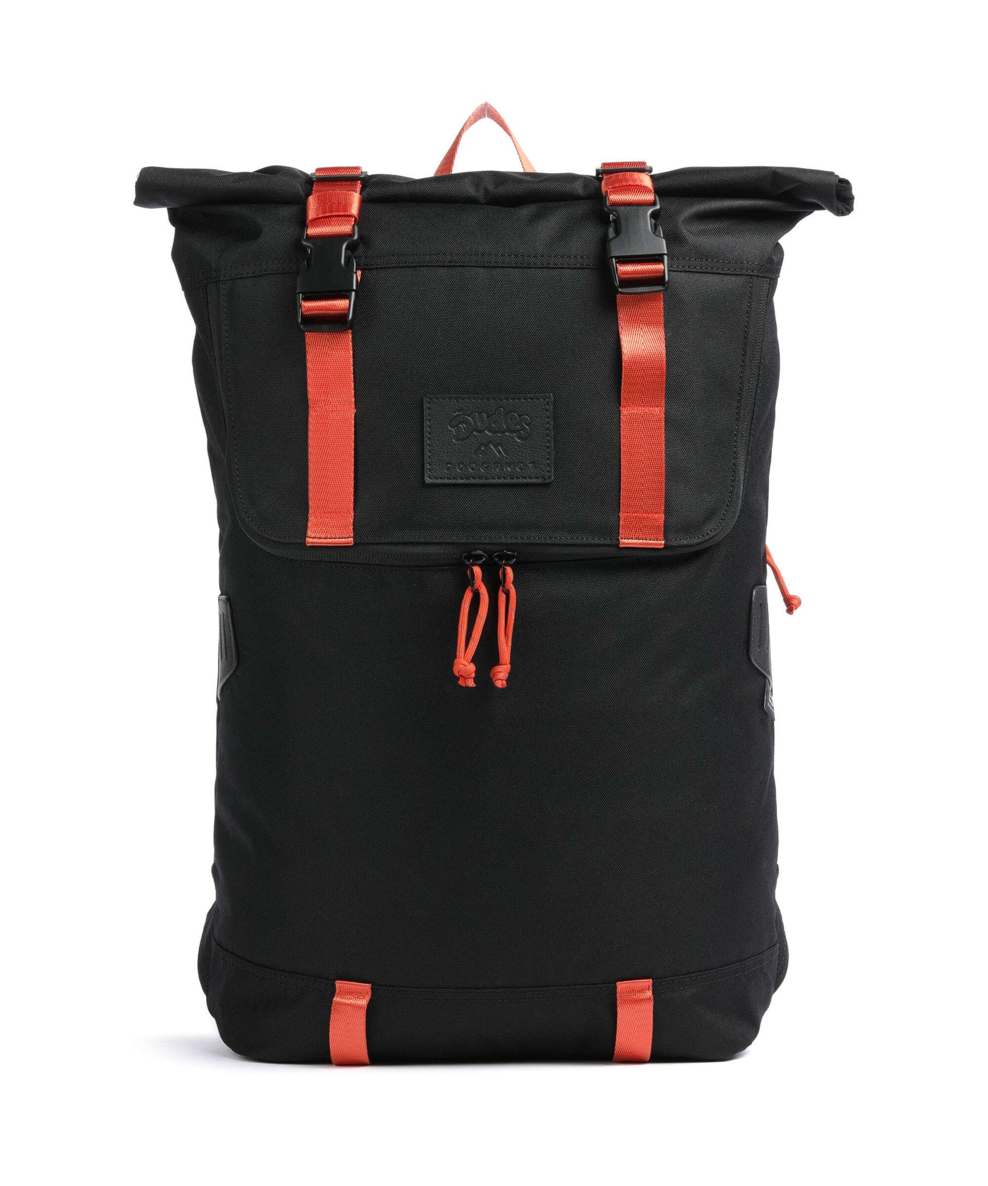 Doughnut The Dudes Christopher Dark Rolltop rugzak black