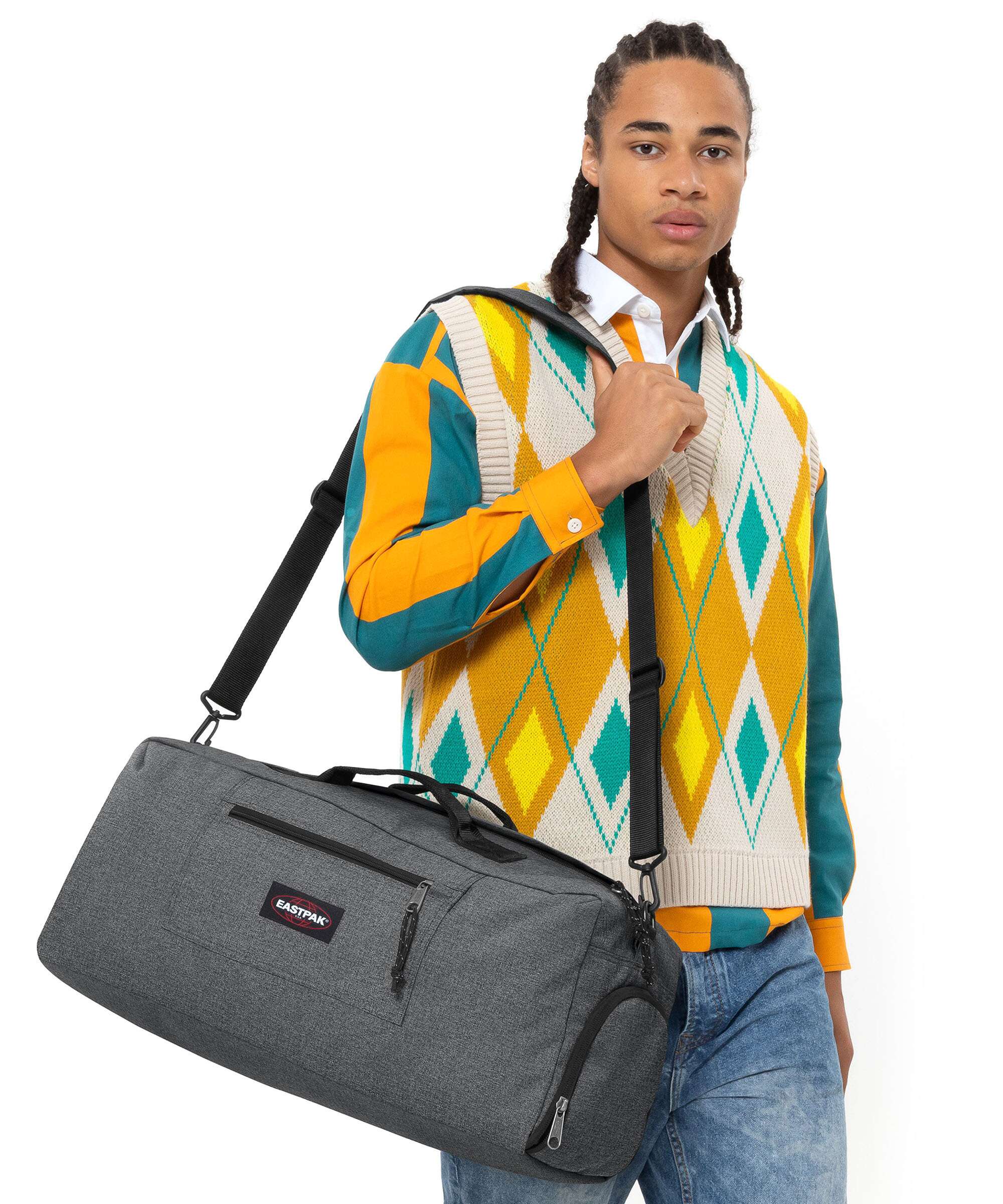Eastpak Duffl'r M Weekendtas black denim - Image 3