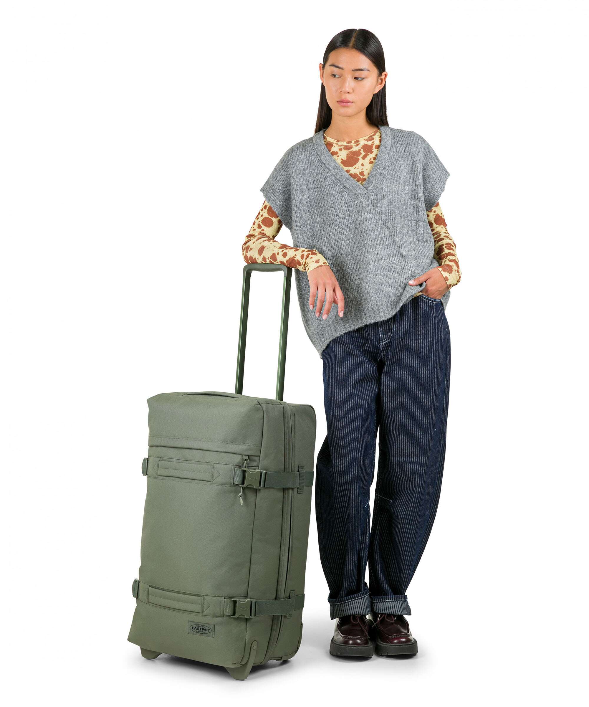 Eastpak Transit'R M Reistas met wielen khaki - Image 3