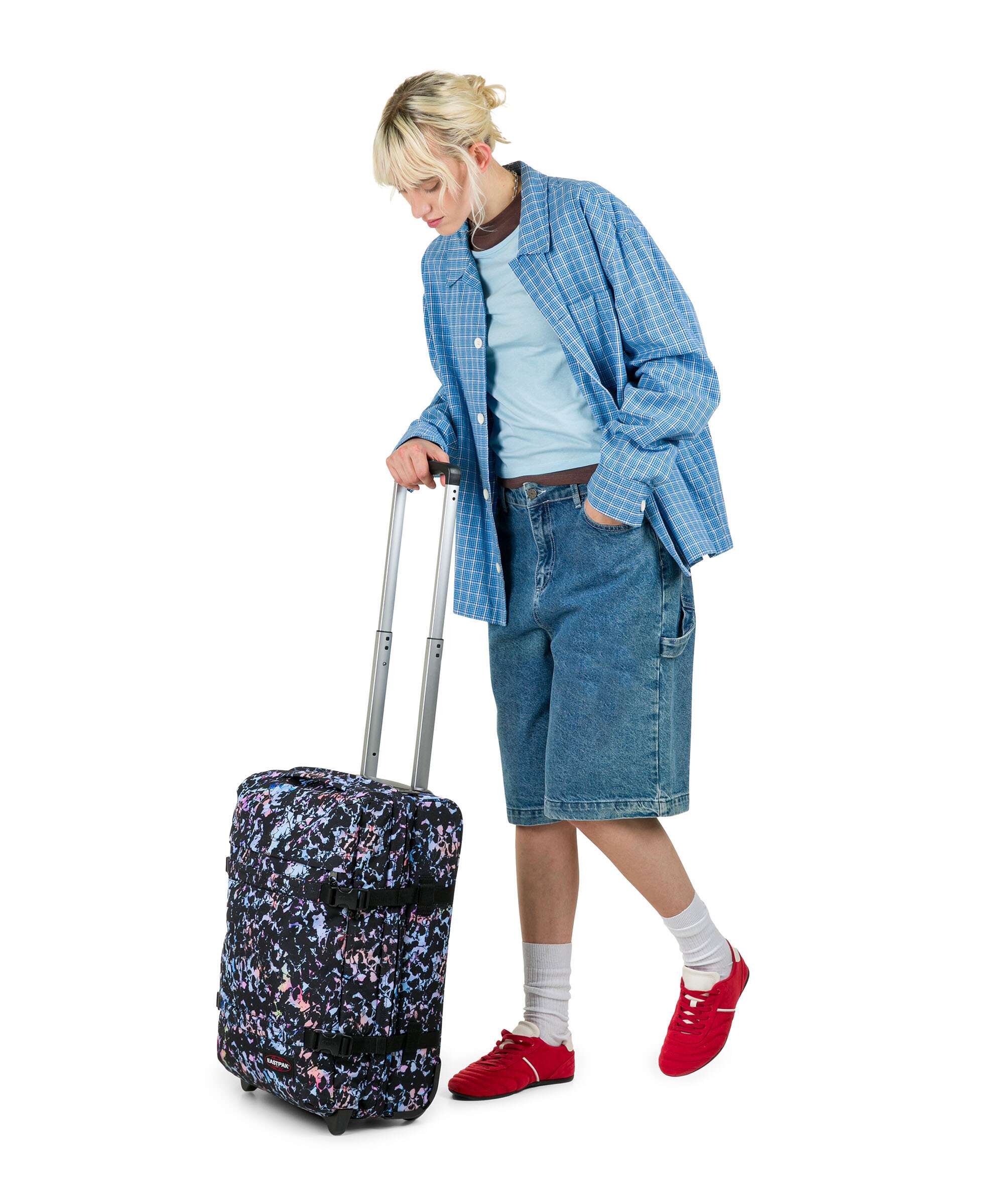 Eastpak Transit'R S Reistas met wielen camouflora light - Image 3