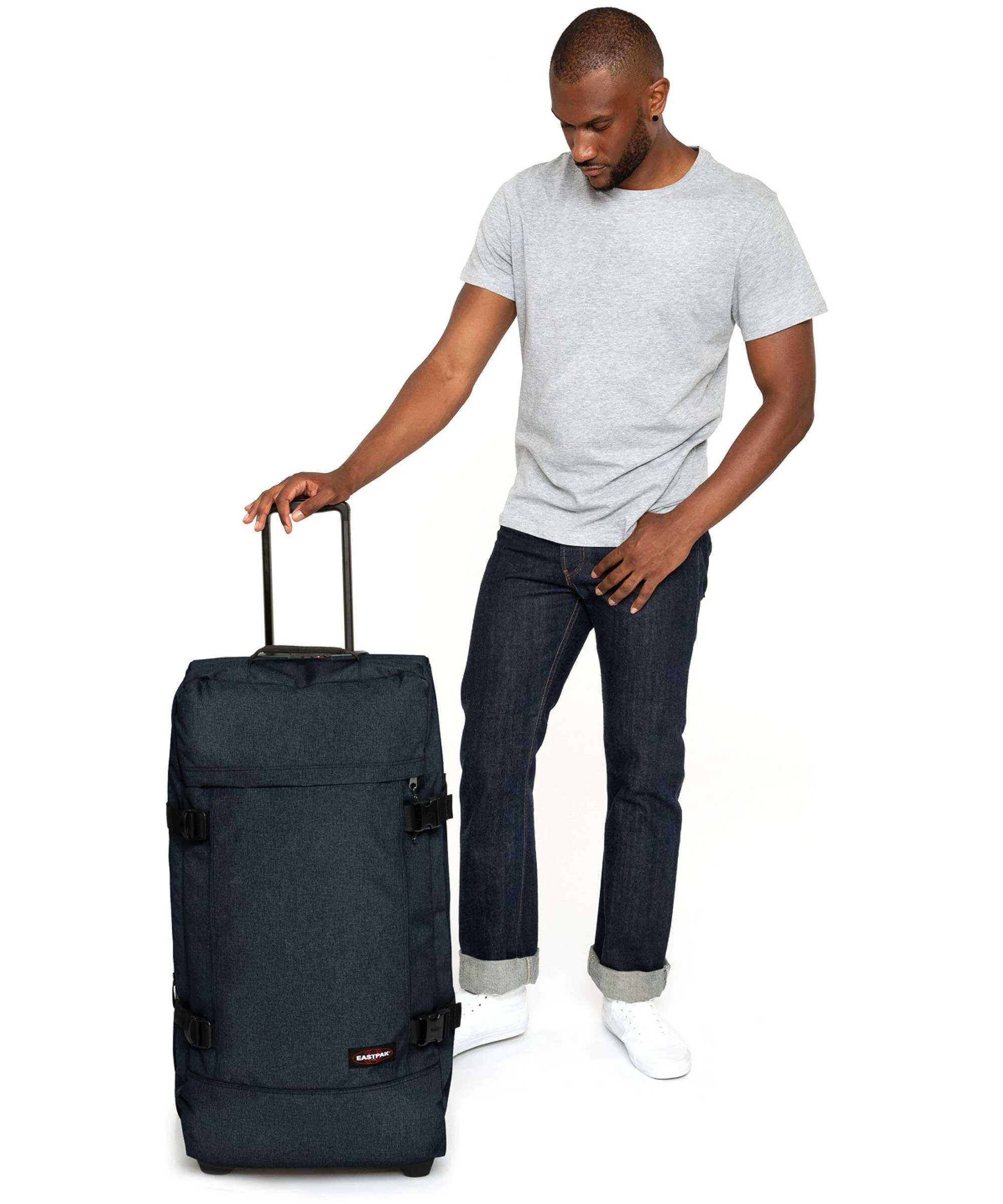 Eastpak Tranverz L Reistas met wielen triple denim - Image 3