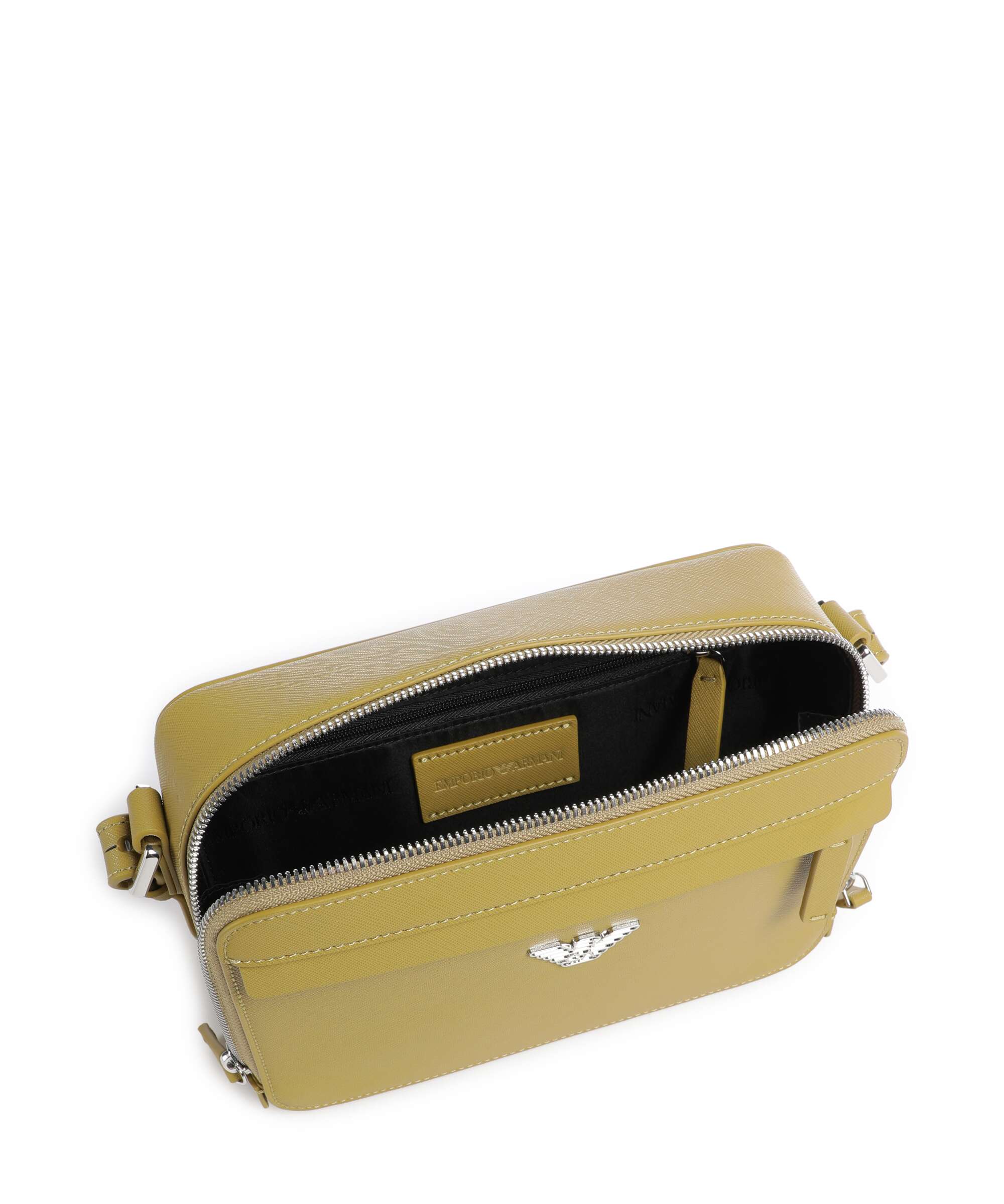 Emporio Armani Business Regenerated Crossbody tas ecru olive - Image 6