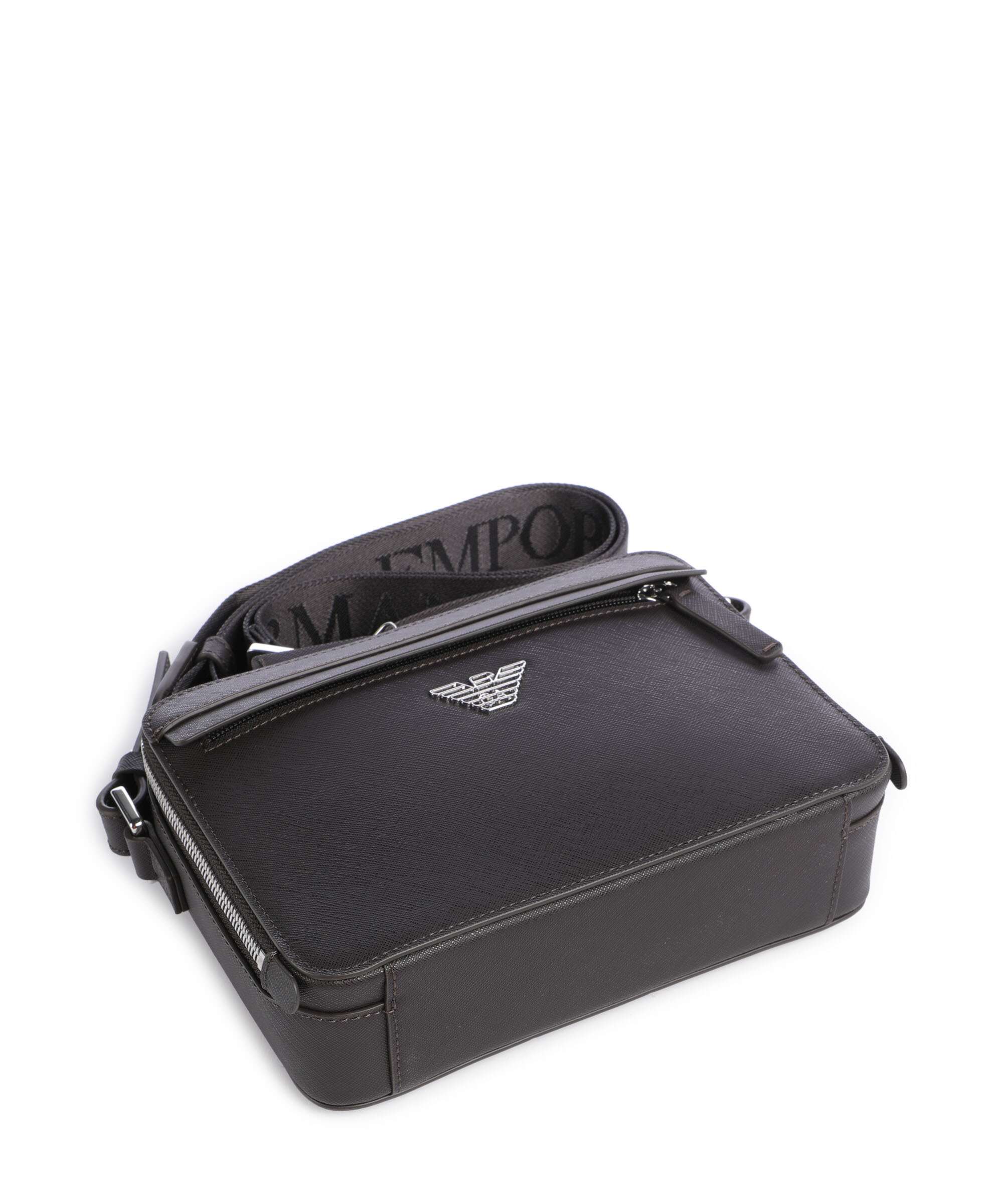 Emporio Armani Business Regenerated Crossbody tas ebony - Image 6