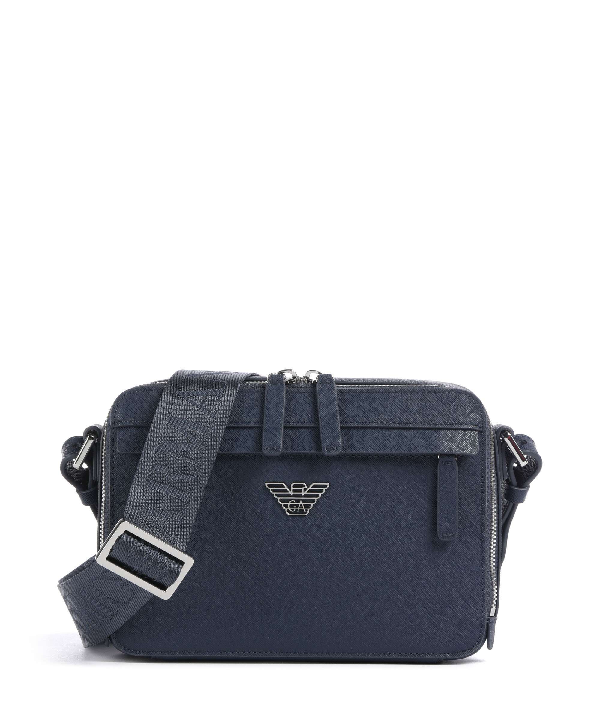 Emporio Armani Business Regenerated Crossbody tas medieval blue
