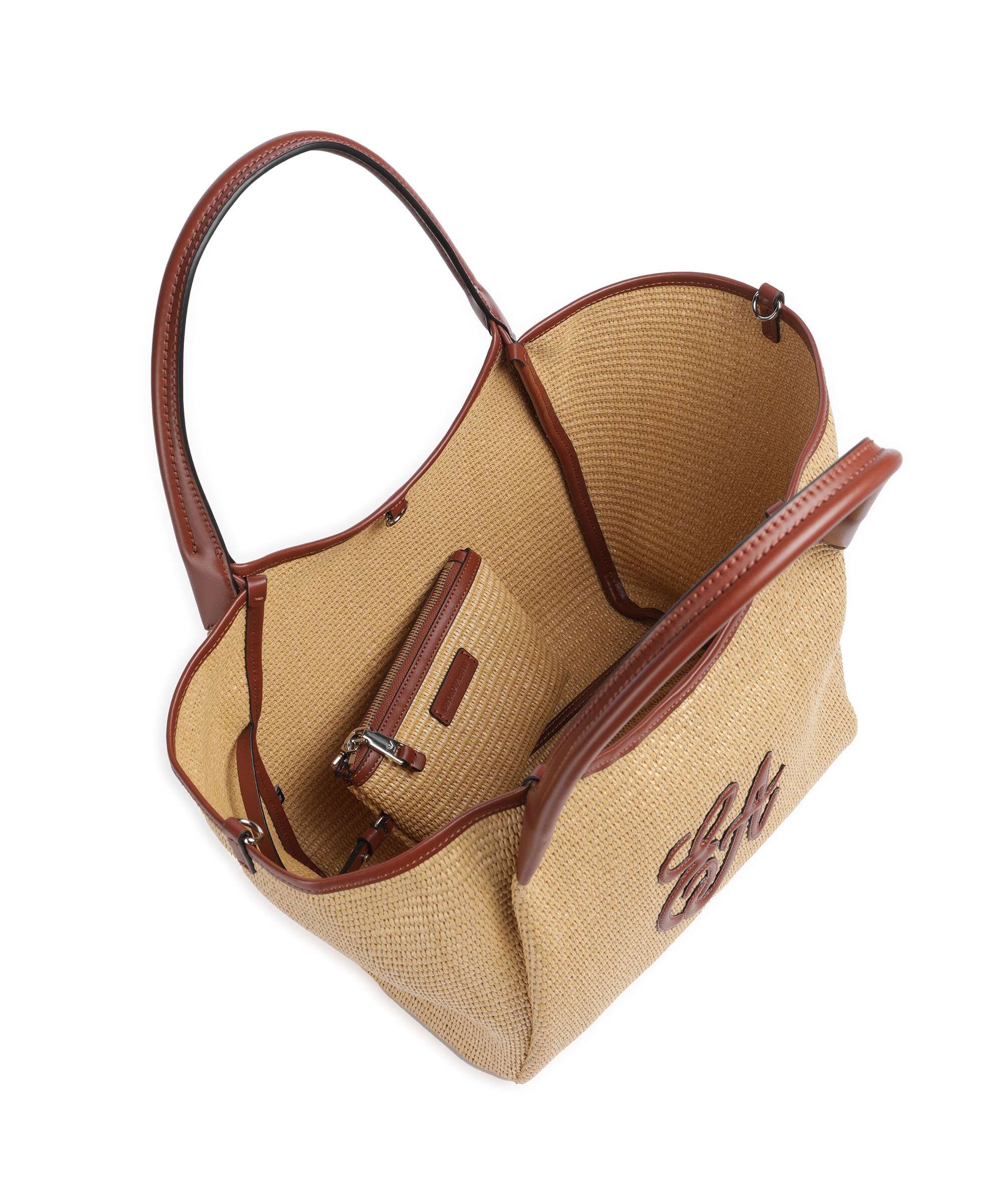 Emporio Armani Durini 24 M-L Boodschappentas naturale/siena - Image 6