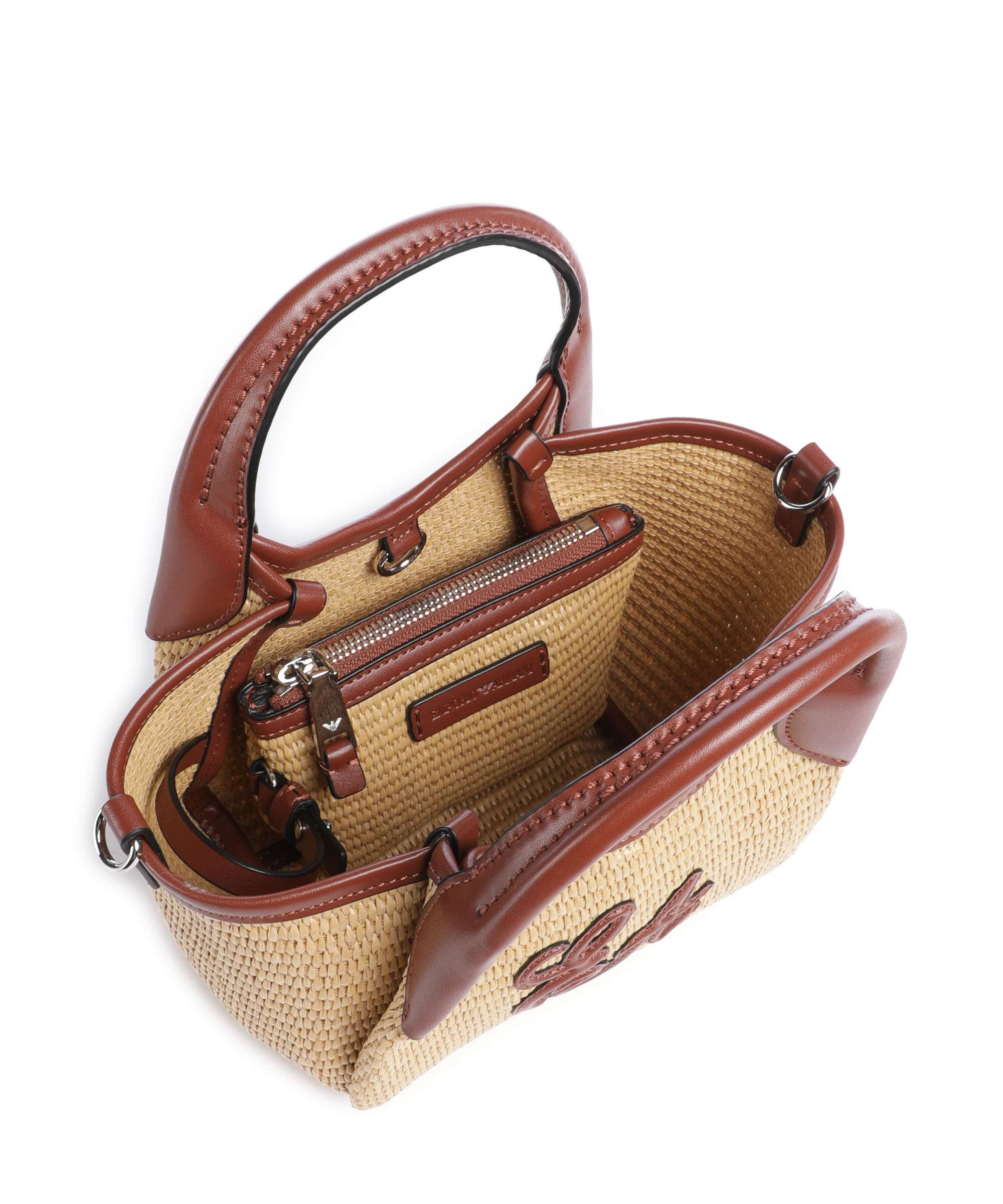 Emporio Armani Durini 24 S Crossbody tas naturale/siena - Image 6