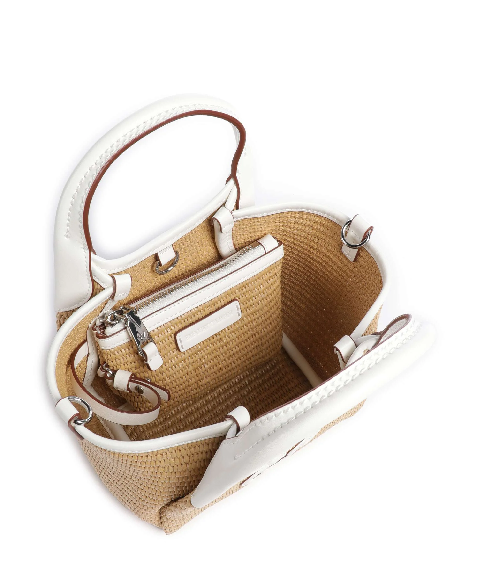 Emporio Armani Durini 24 S Crossbody tas naturale/bianco - Image 6