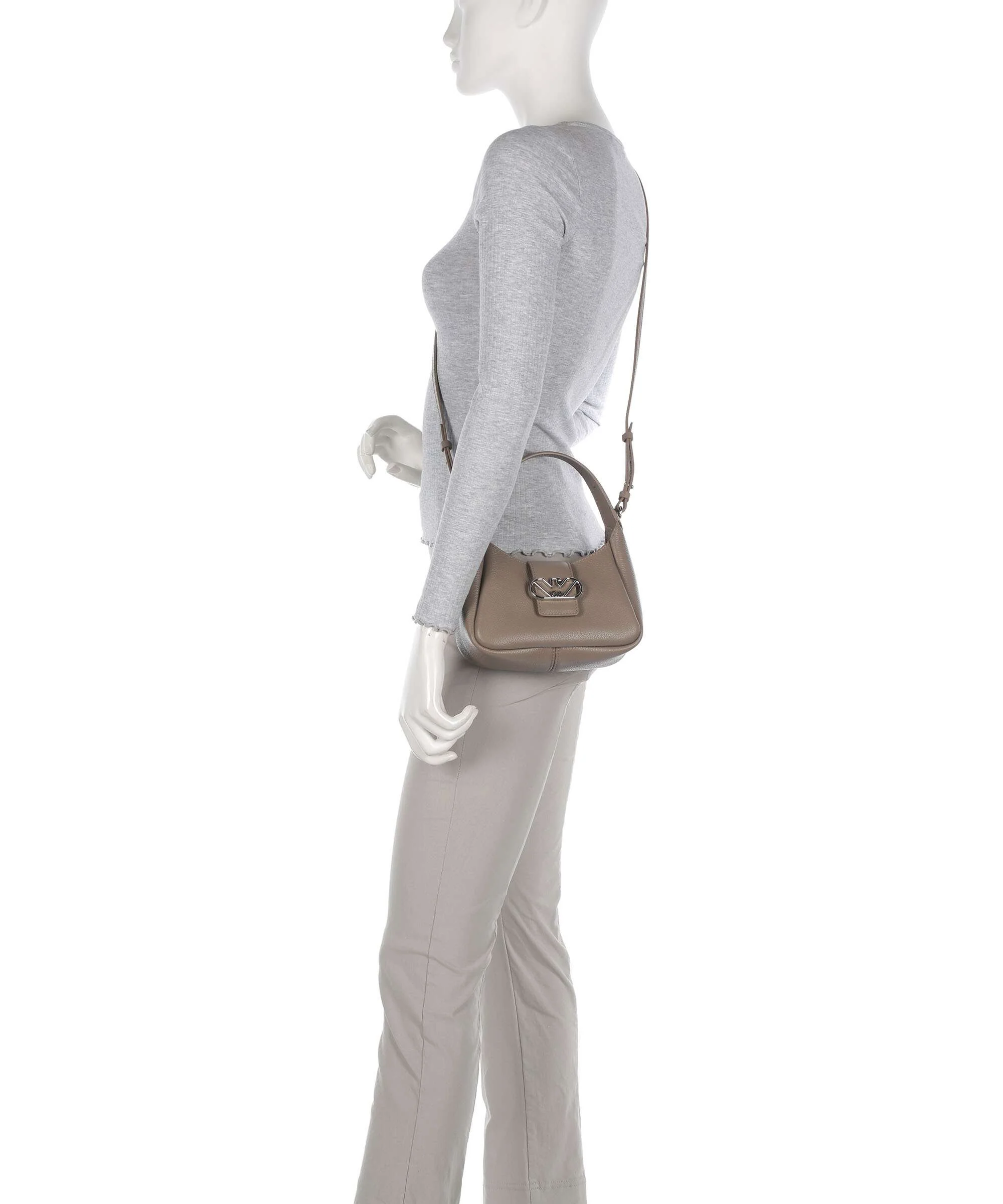Emporio Armani Mary-O Schoudertas taupe - Image 3
